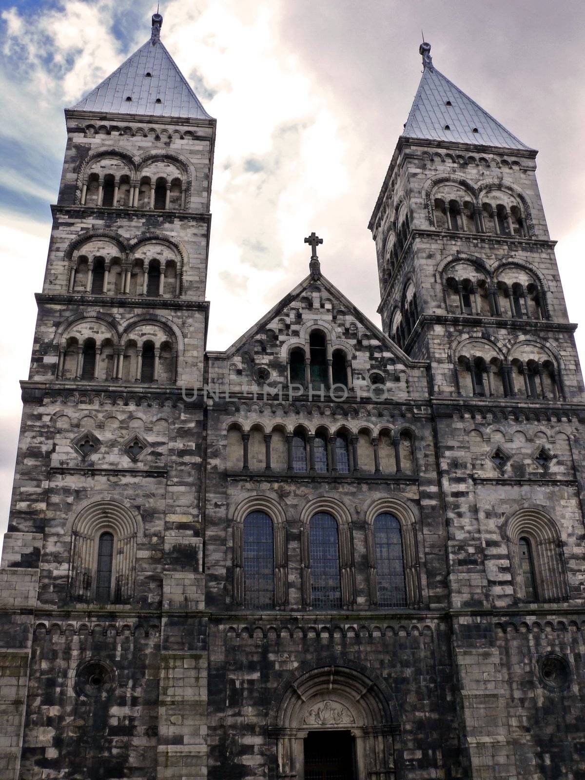 portrait of Cathedral of Lund, Sweden built 1085