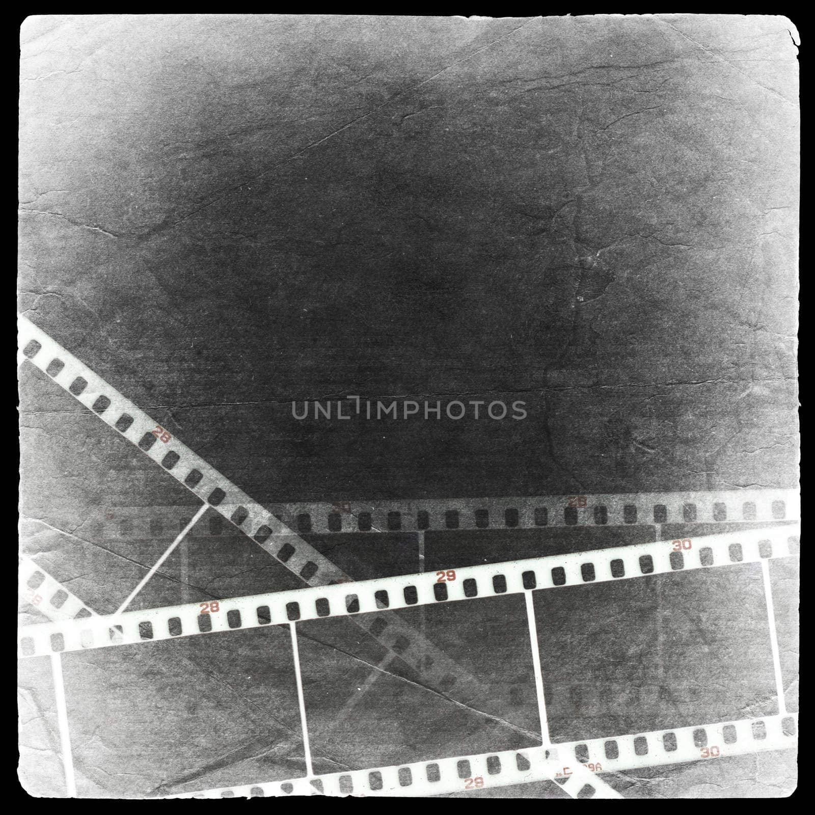 Photographic negative background. Isolated on black. by pashabo