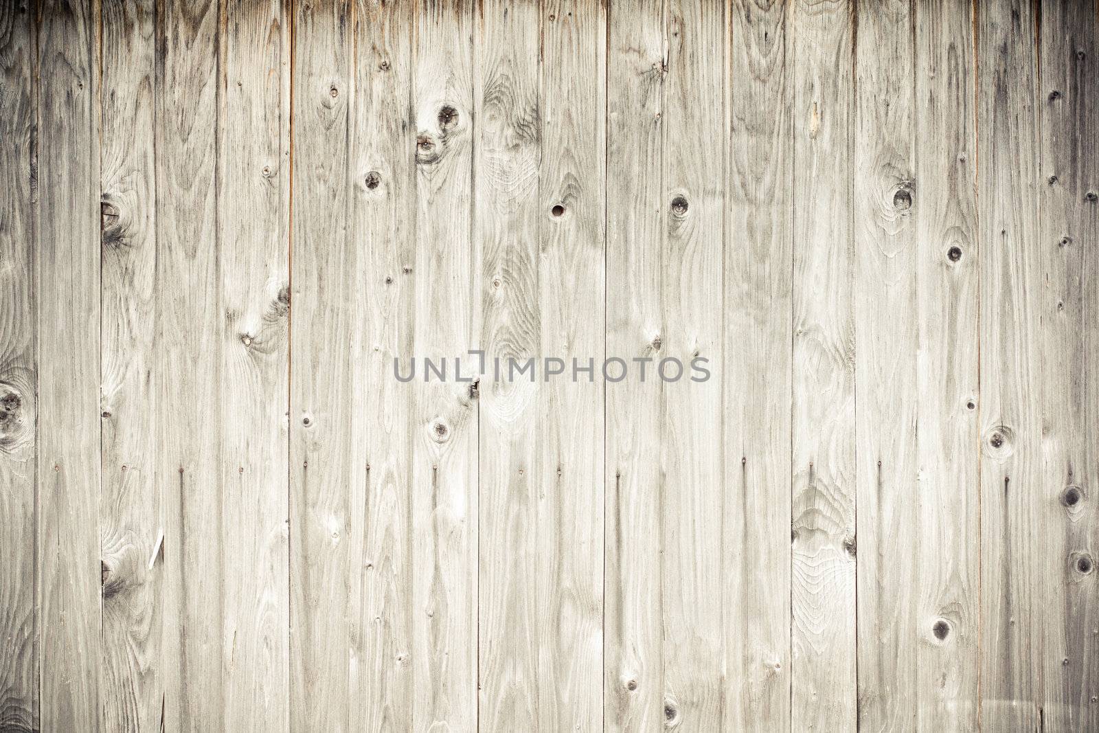 weathered wood plank fence by pashabo