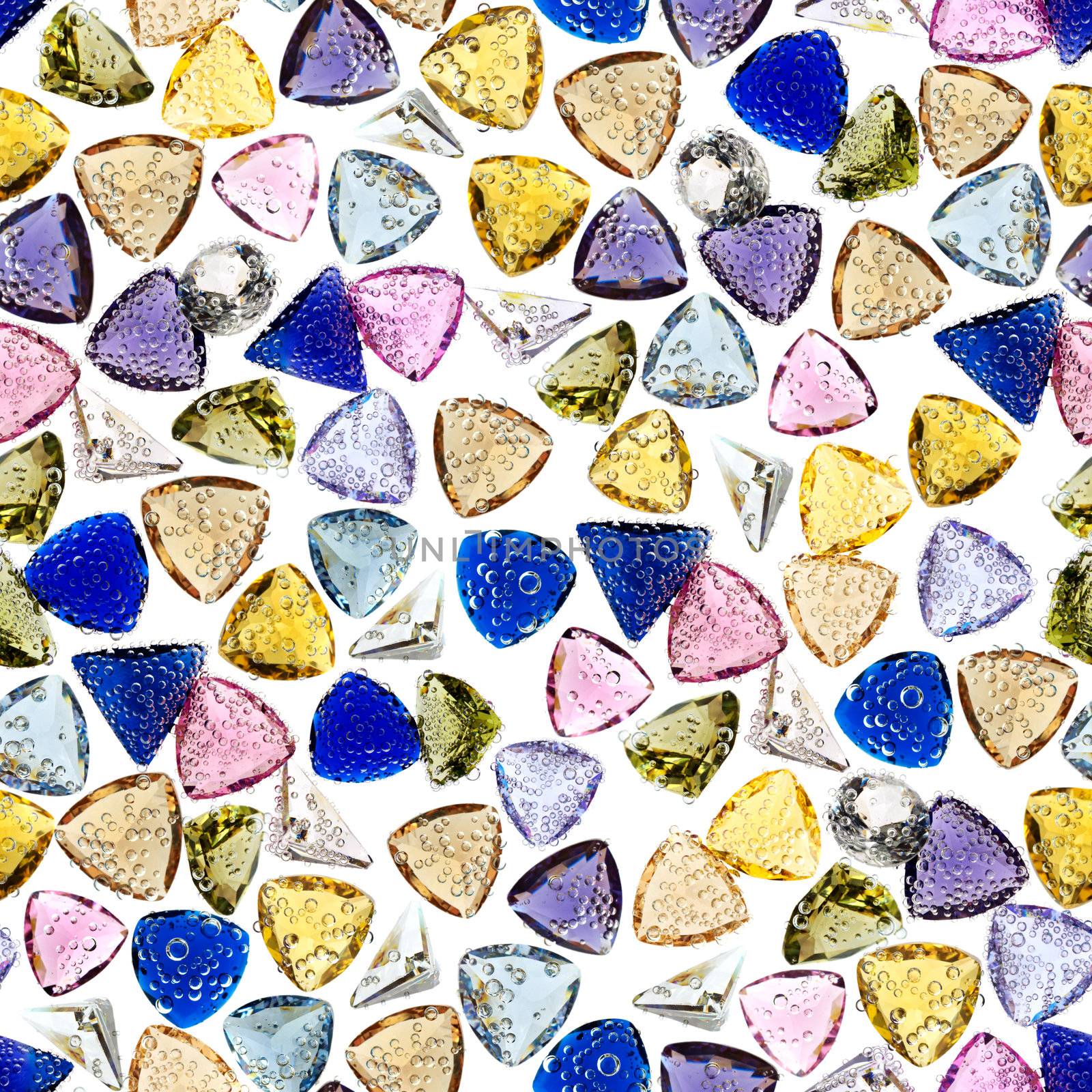 Seamless colorful gemstones background. by pashabo
