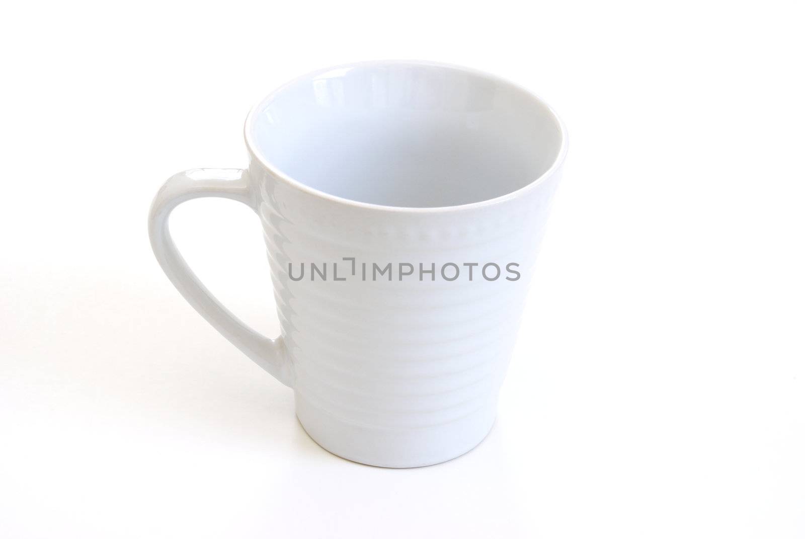 An isolated coffee cup on white background.