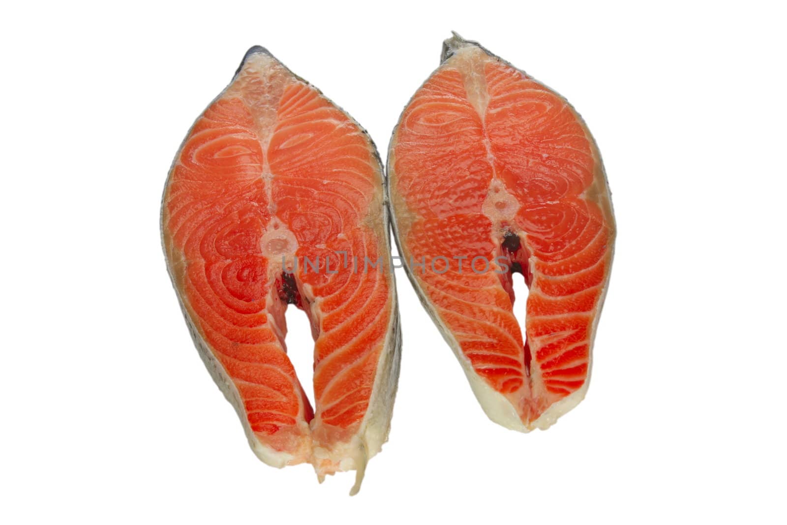 fresh salmon steak