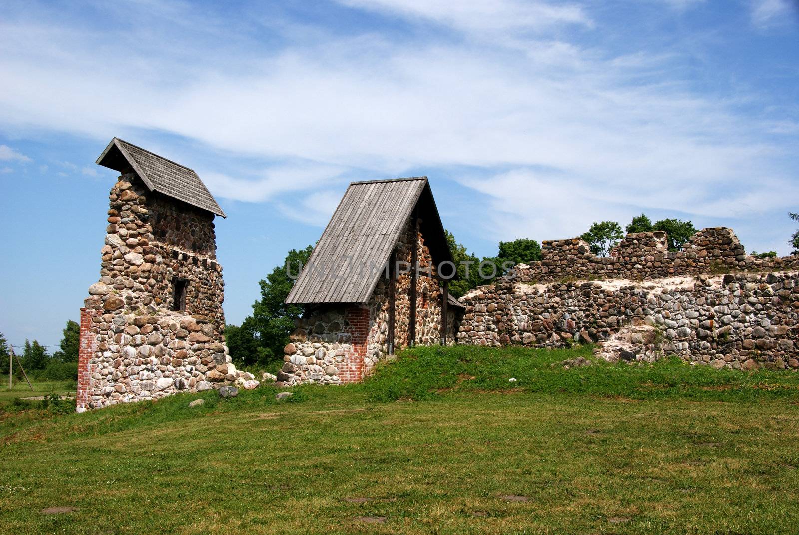  Estonia. Karksi-Nuia. Ruins of a castle . 13 century