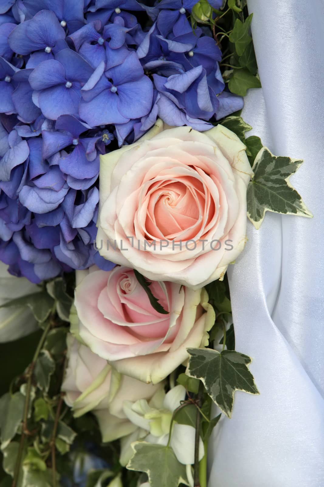 Wedding bouquet from different flowers