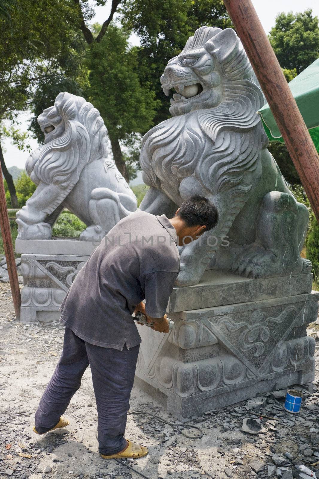 Chinese Stone Sculpturing by shariffc