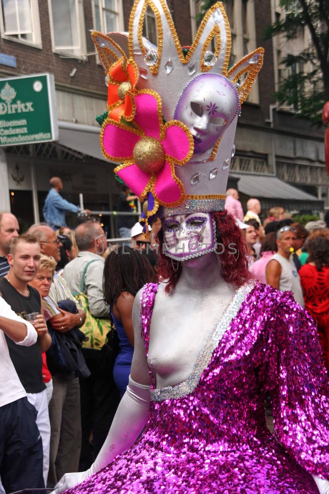 Participant at the Summer Carnival in Rotterdam