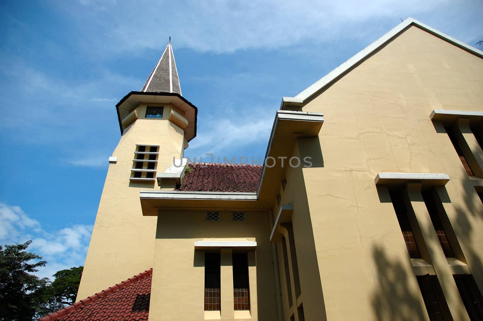 old church building in bandung, west java-indonesia