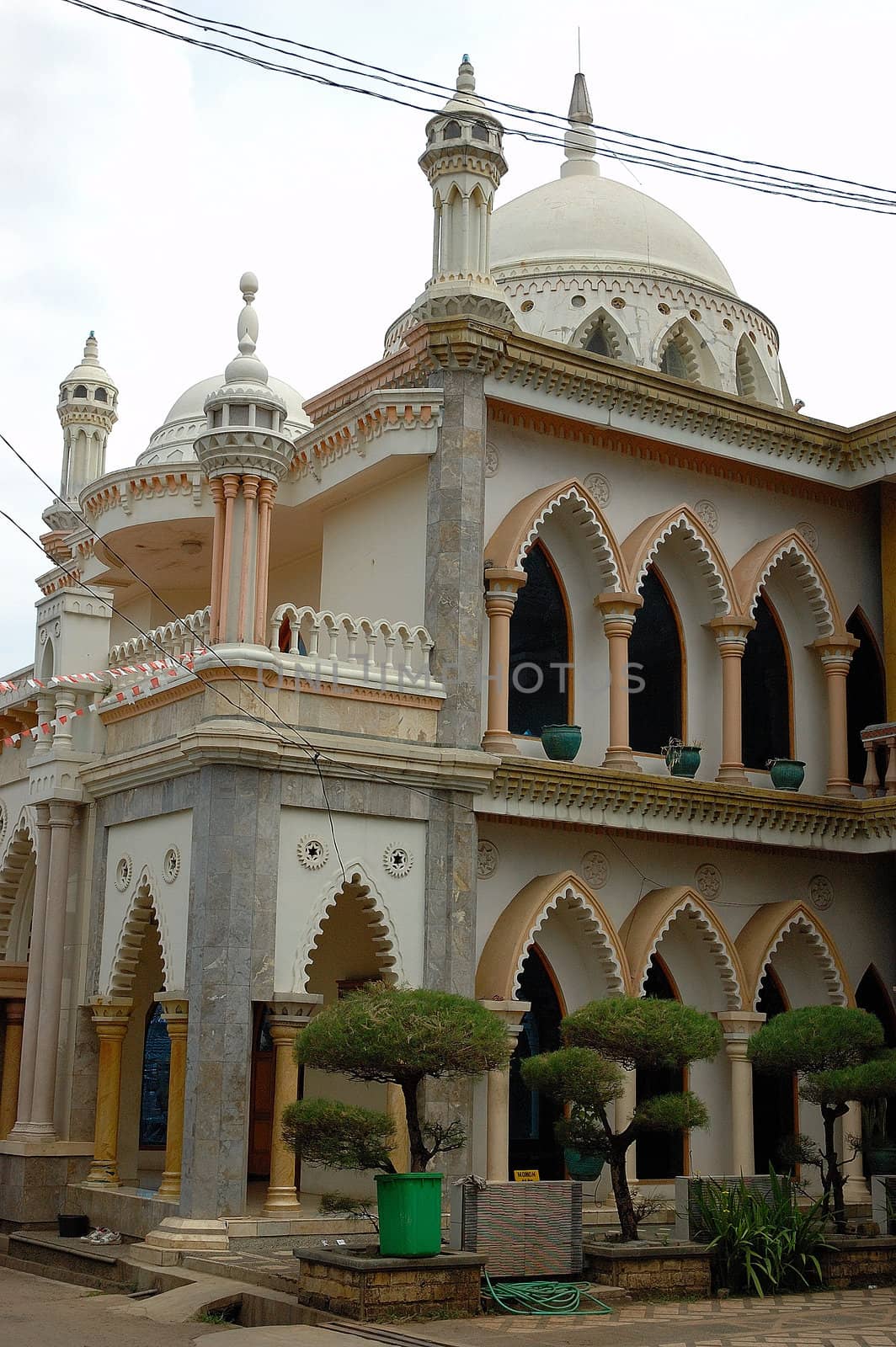 small masjid with arabic decorative style