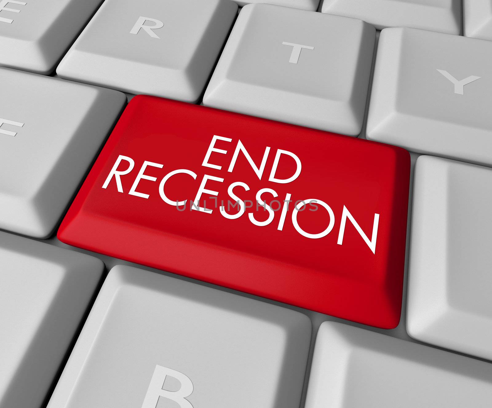 End Recession Key on Computer Keyboard by iQoncept