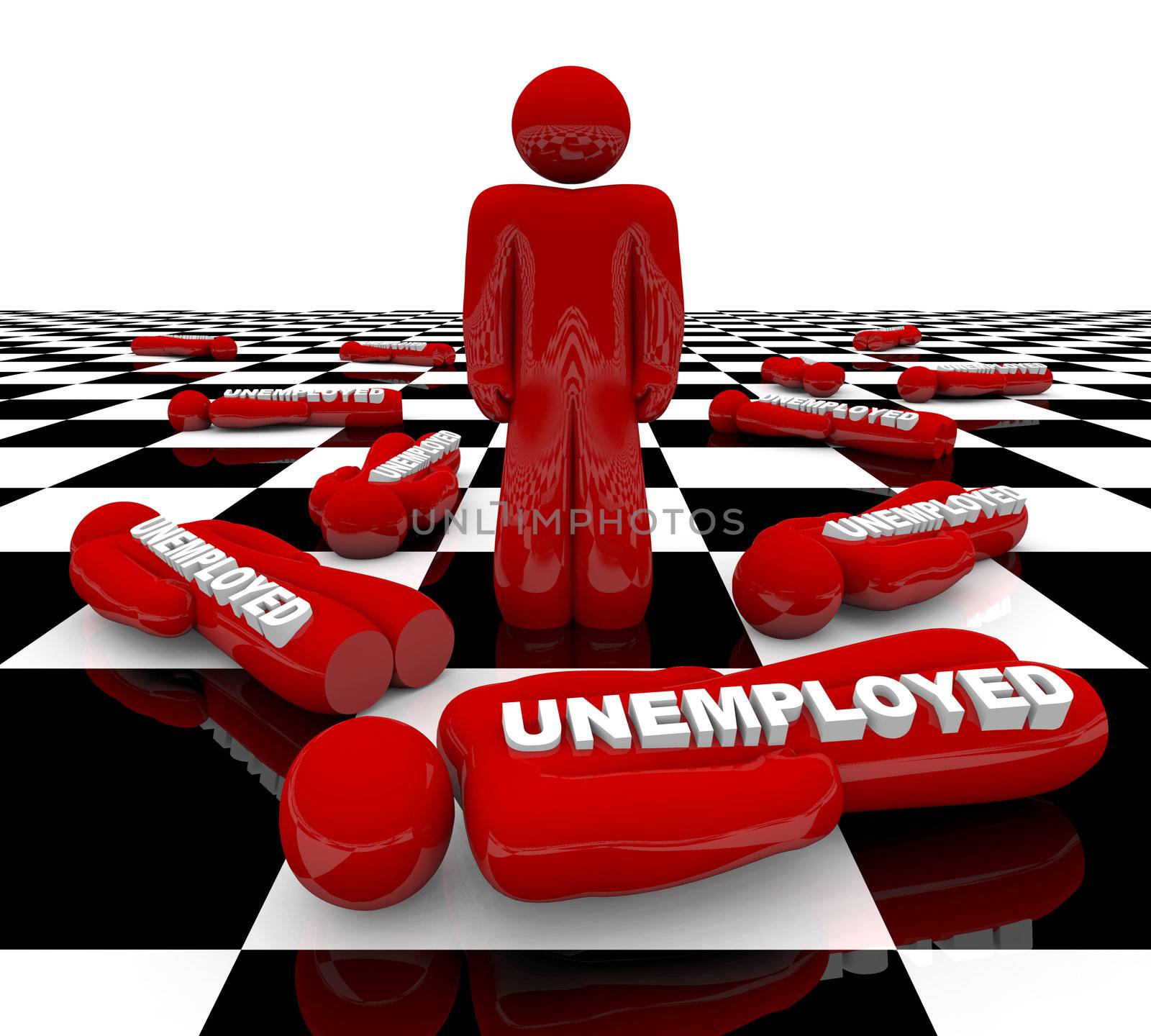 Unemployment - Last Man Standing by iQoncept