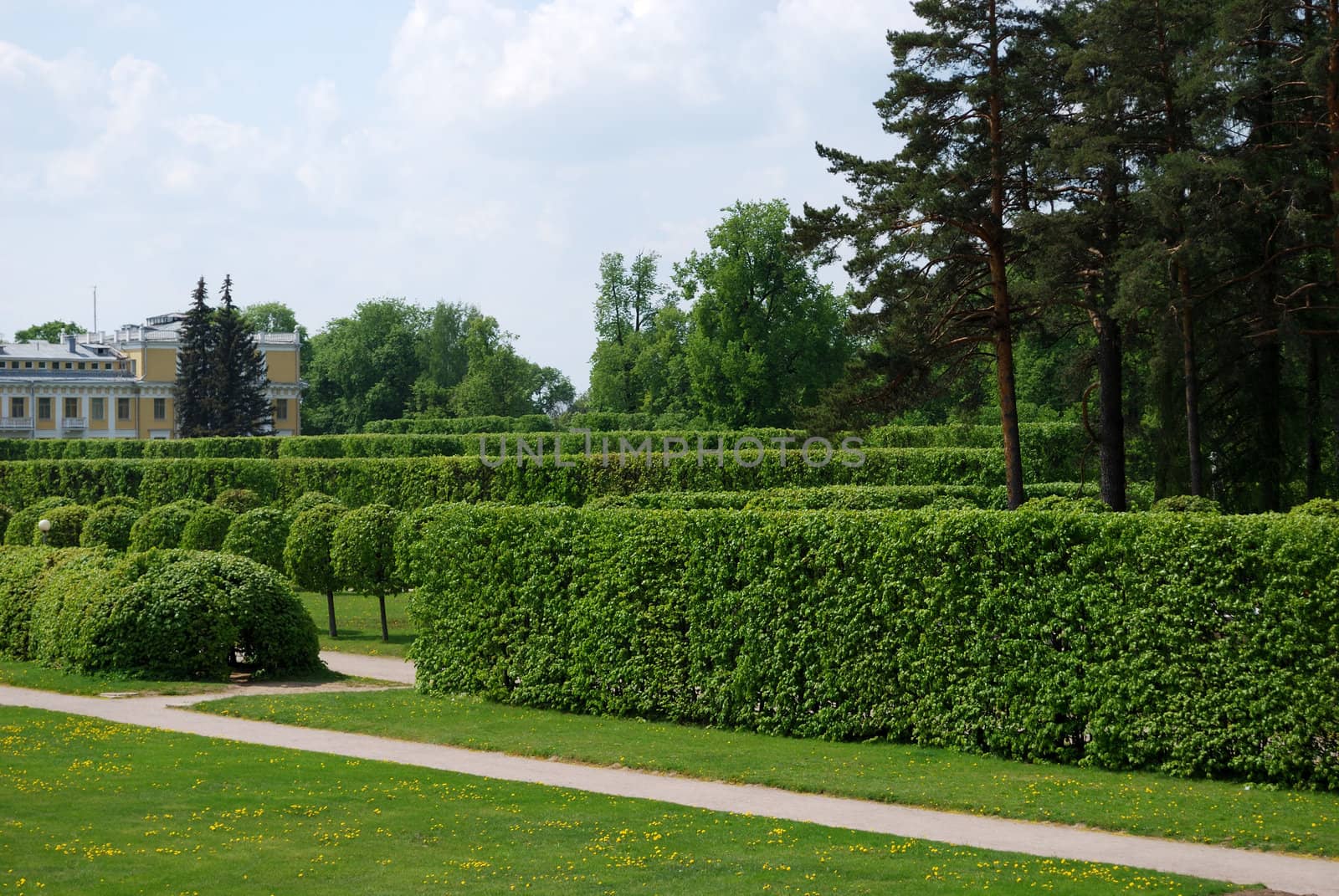 Gardens in Archangelskoye estate, Moscow, Russia