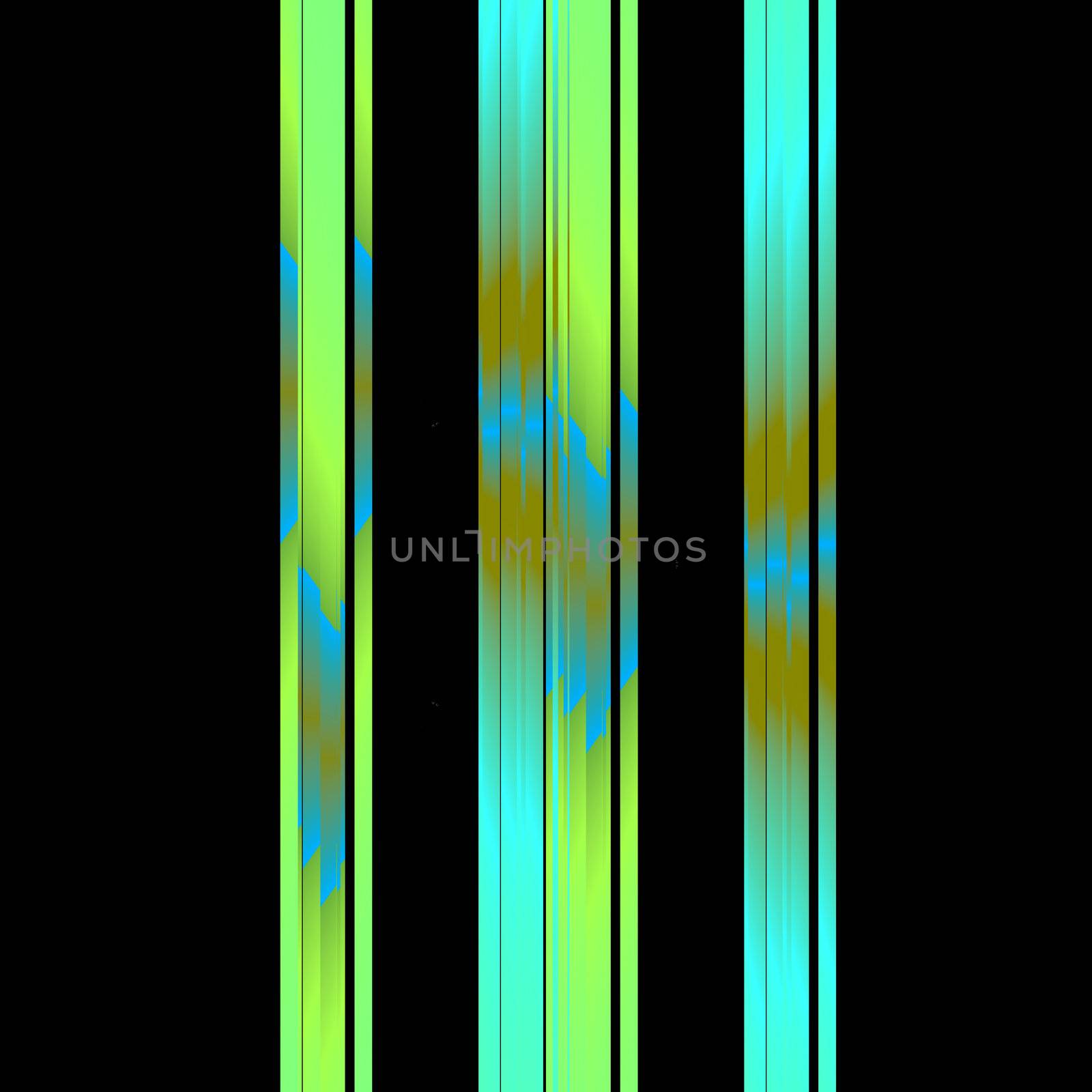 An abstract image with vertical stripes in shades of green.