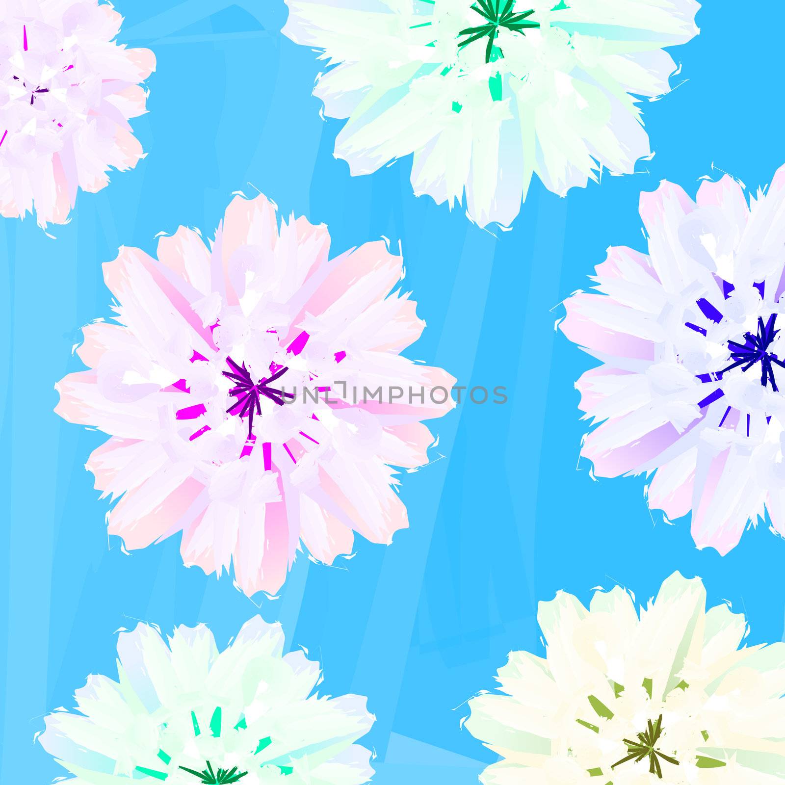 Pastel floral background, abstract art