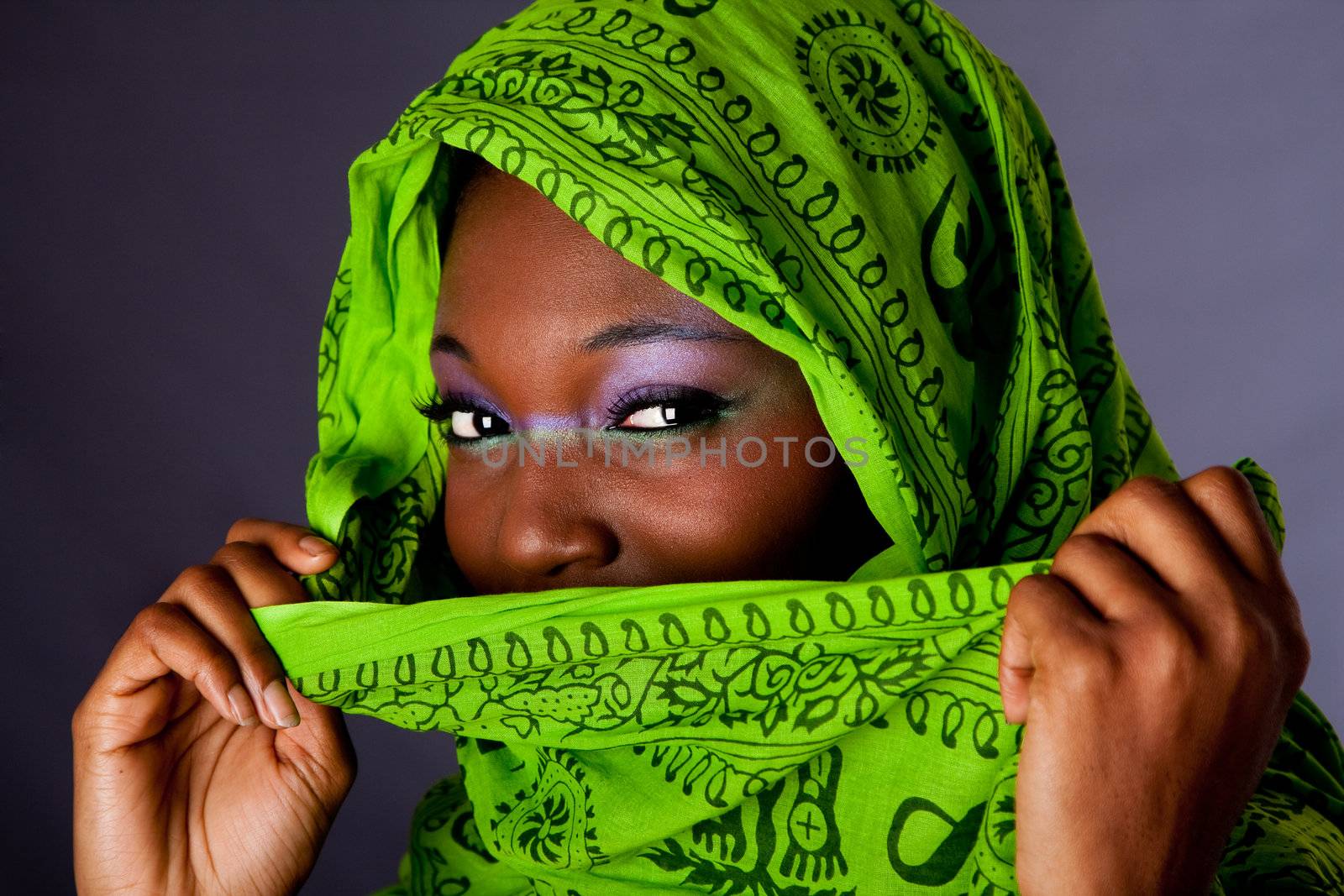 African woman with scarf by phakimata
