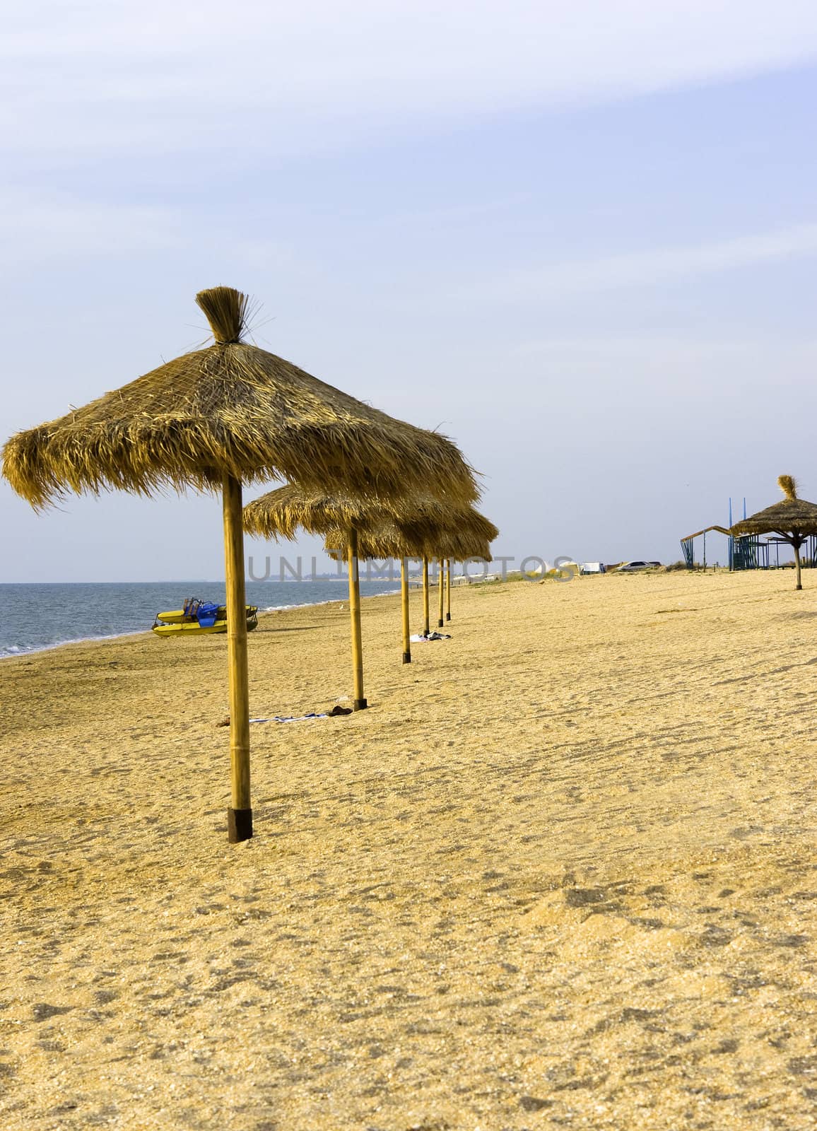 Beach umbrellas by Sergey_Shulgin