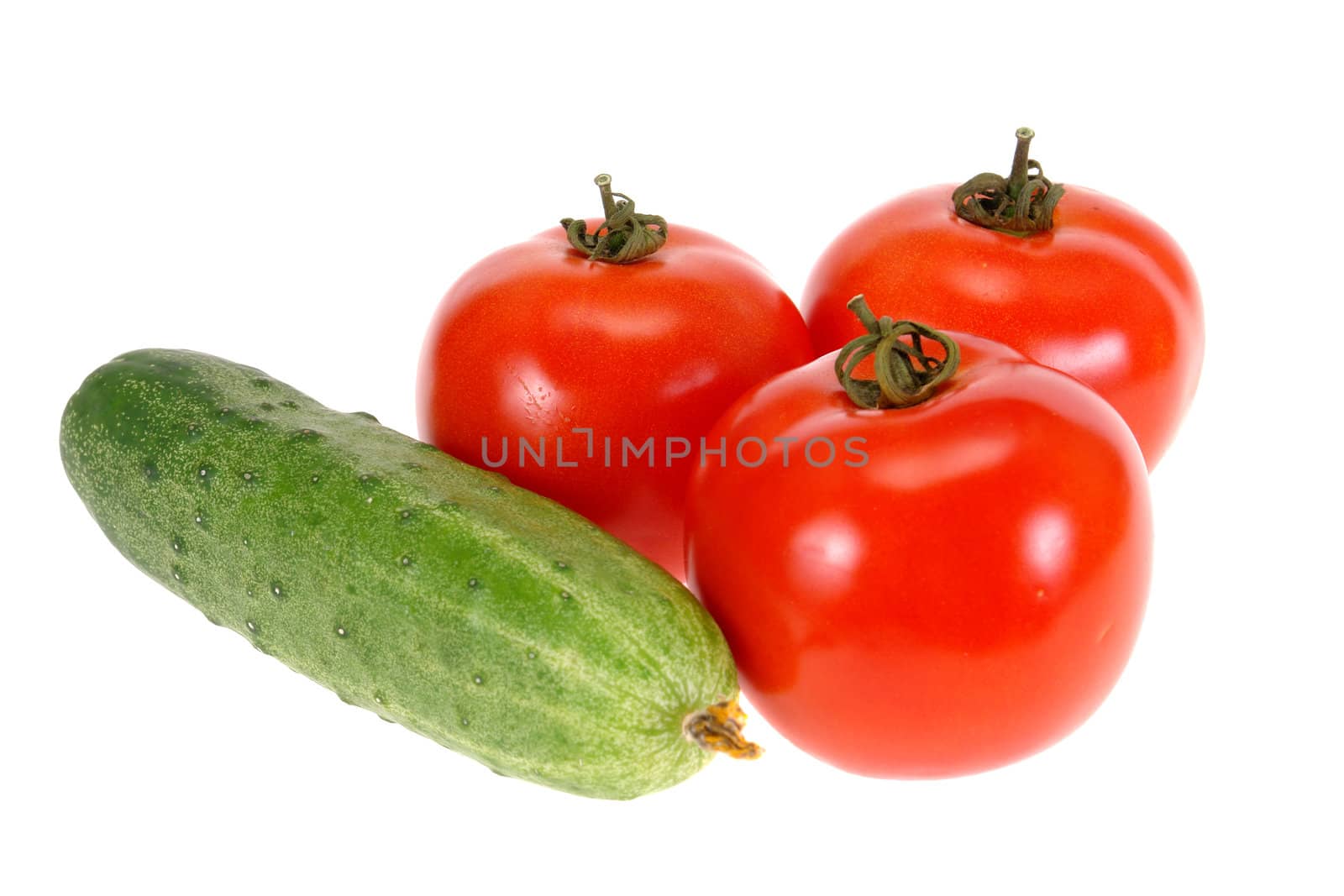 cucumber with tomato by uriy2007