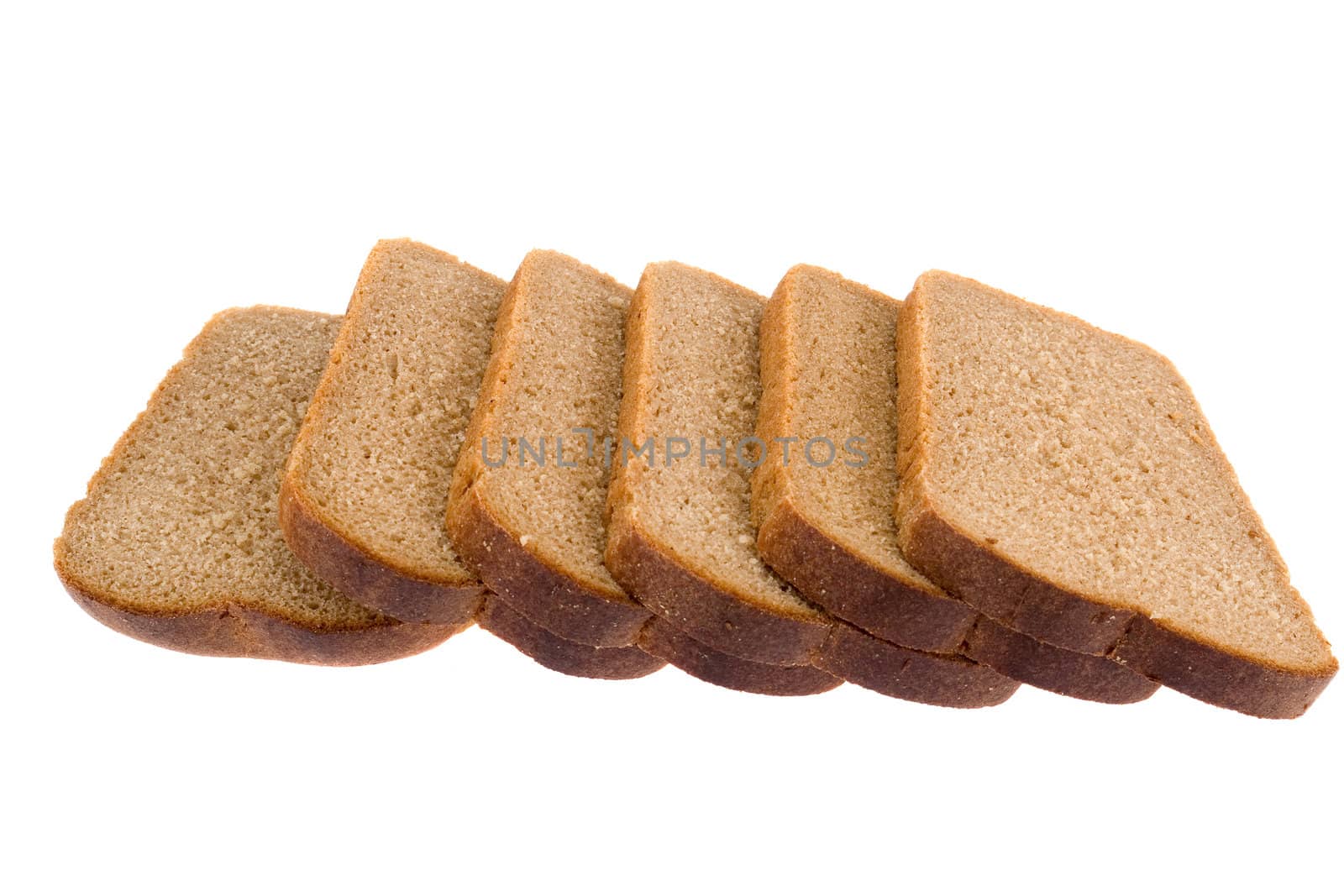 bread brown isolated on white background