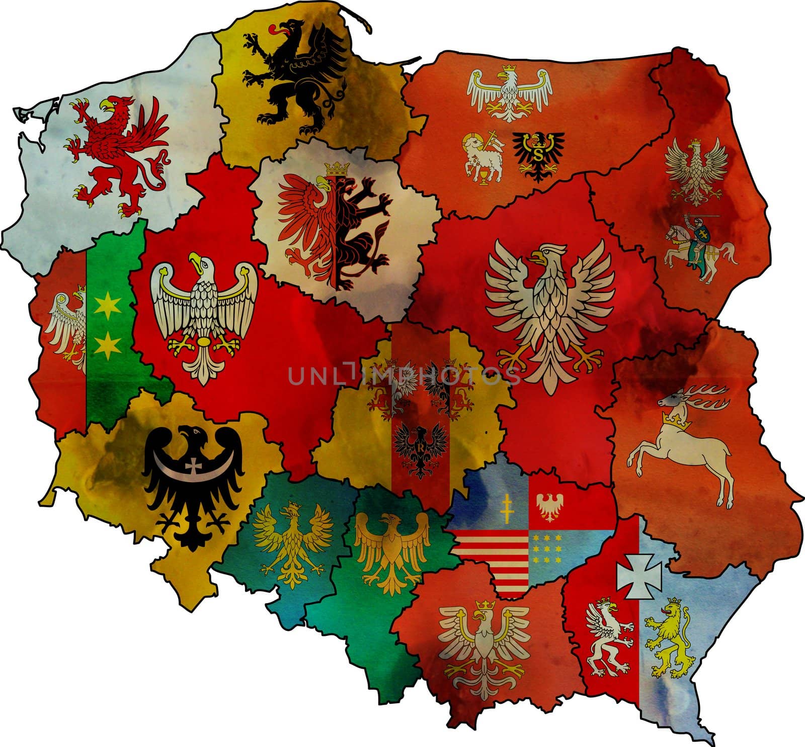 map of poland-voivodships by michal812
