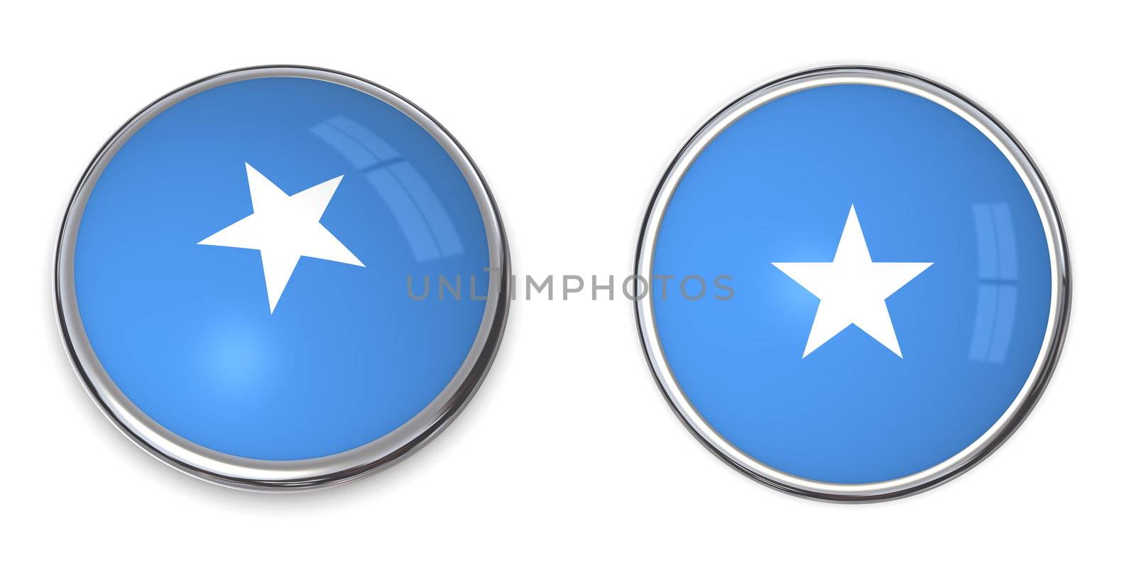 button style banner in 3D of Somalia