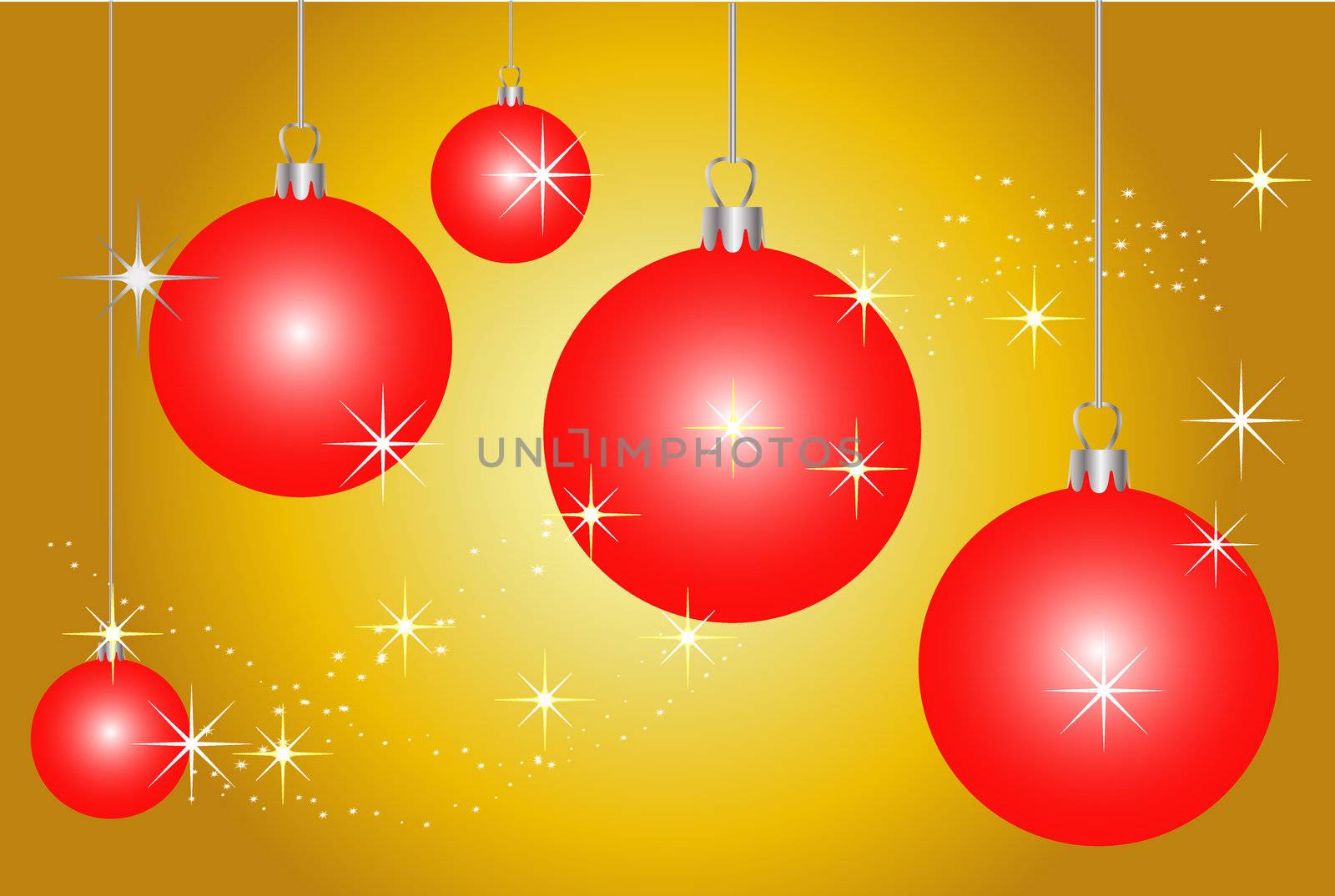 red christmas balls by peromarketing