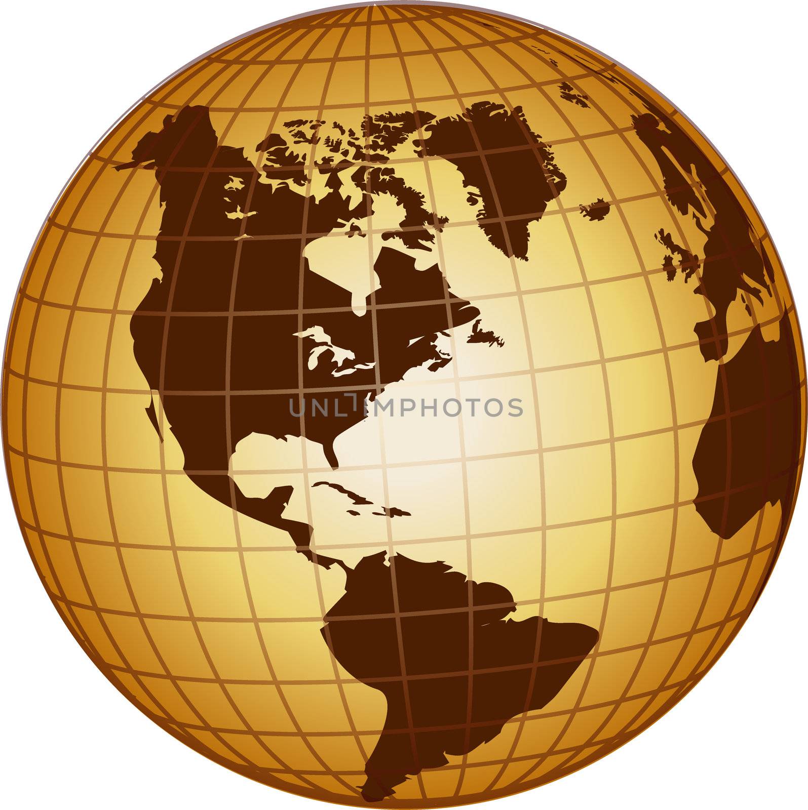 globe north ans south america by peromarketing