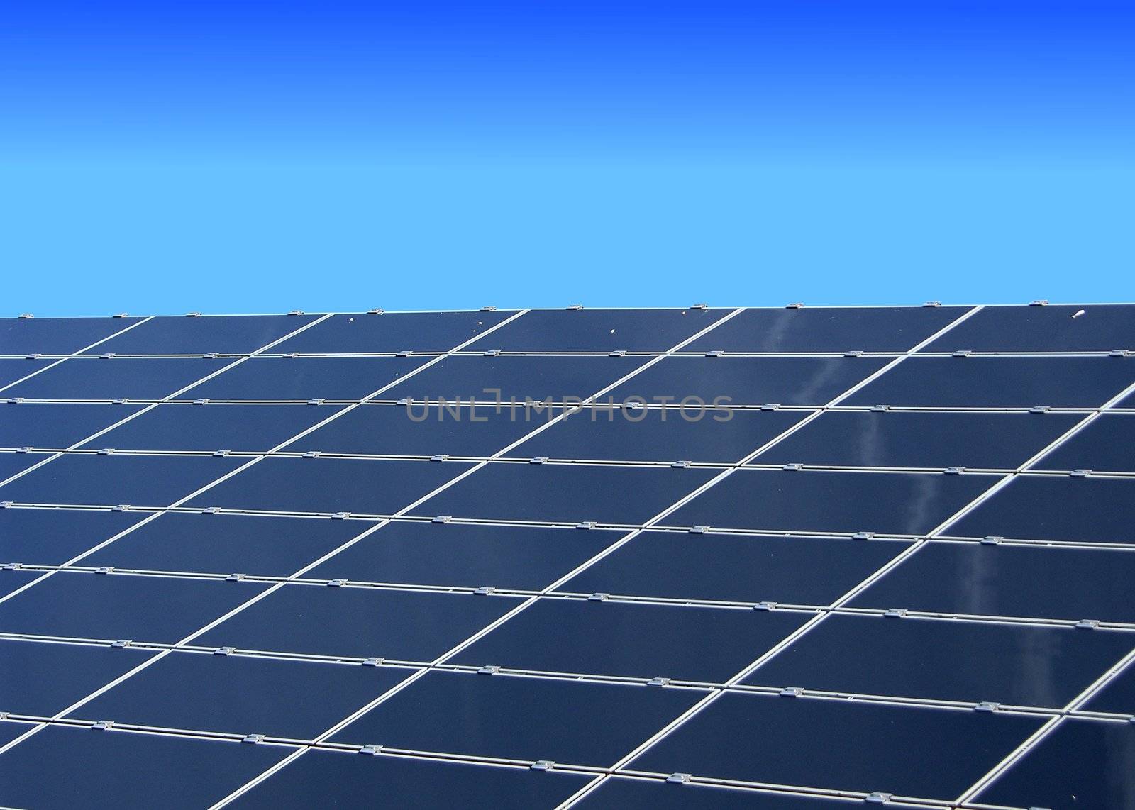 a illustration of a solar panel against blue sky