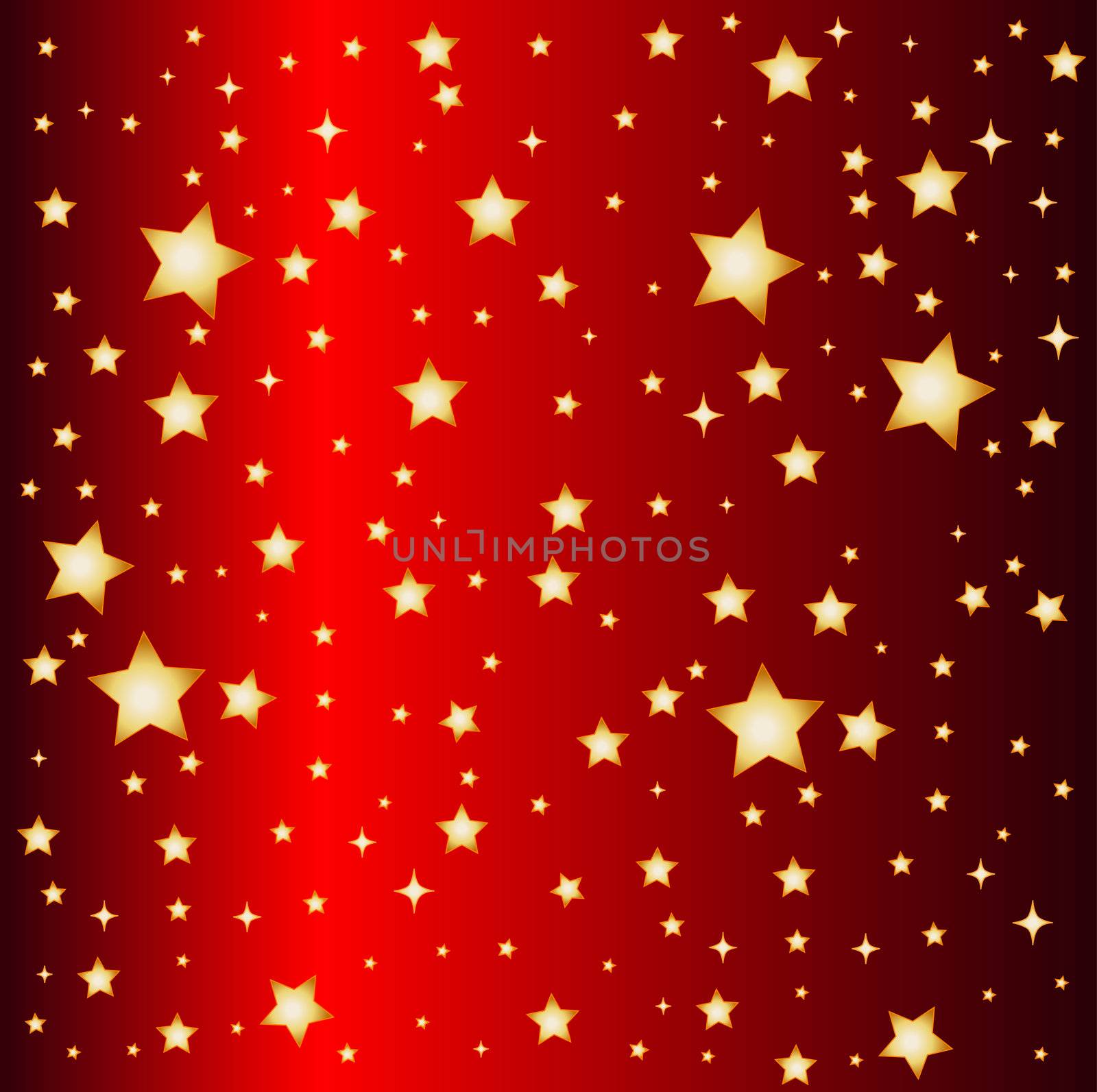 a illustration of a red star background