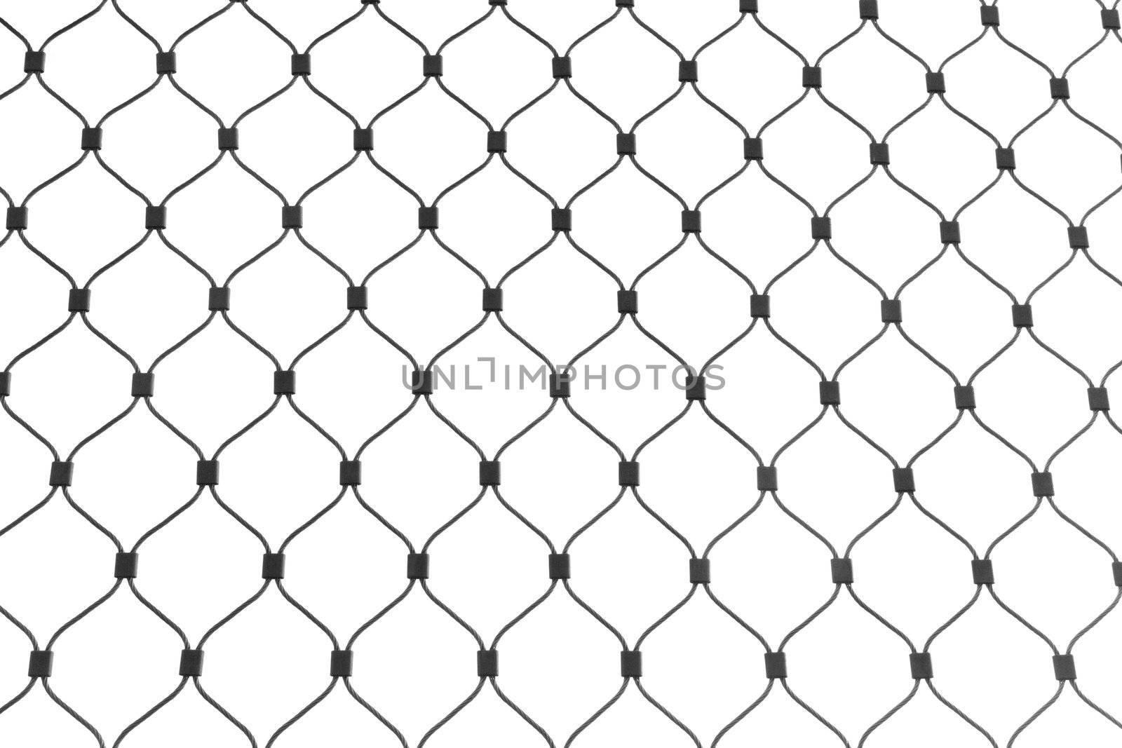 Steel Netting isolated on white by PiLens