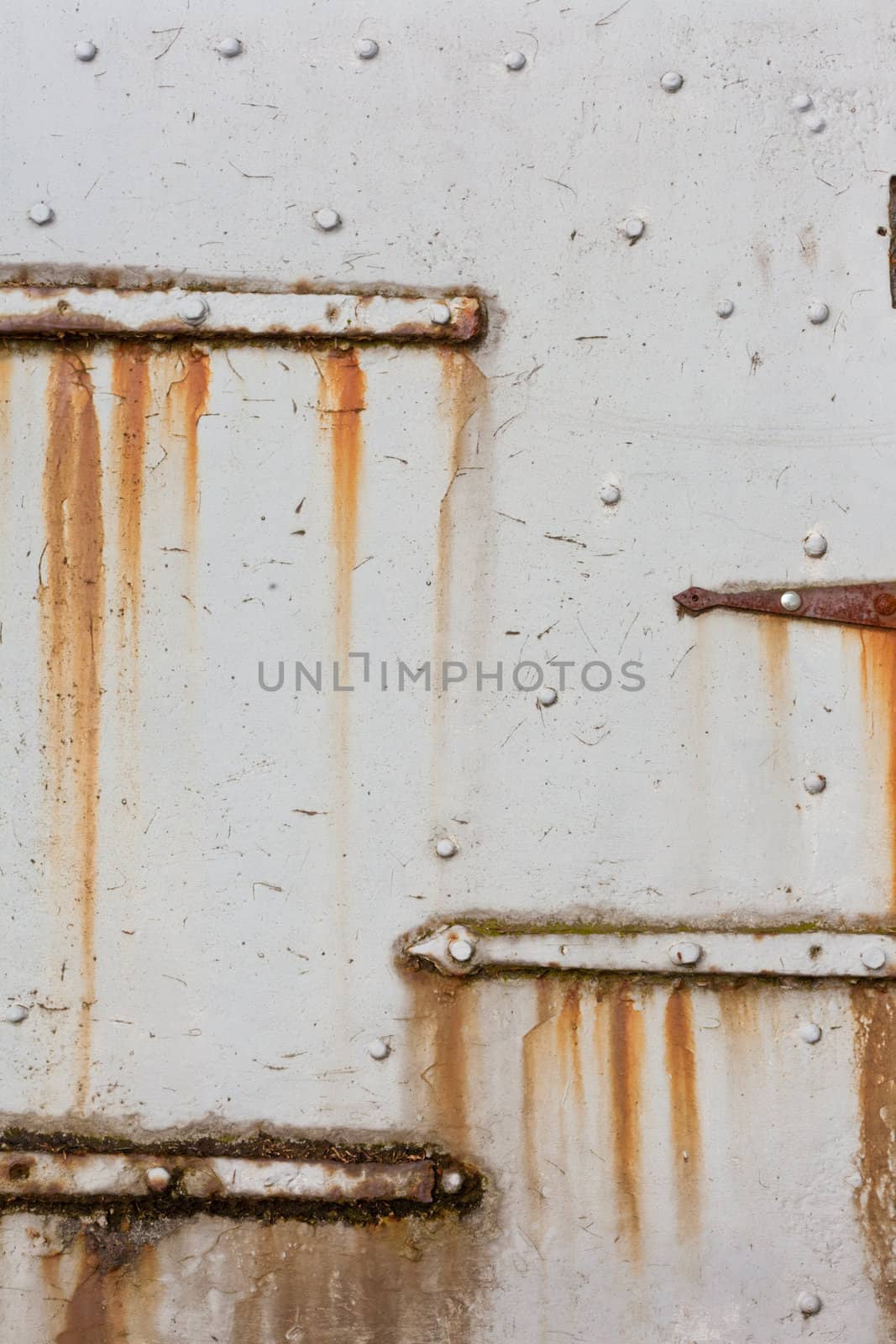Grungy Steel Hatch Padlocked by PiLens