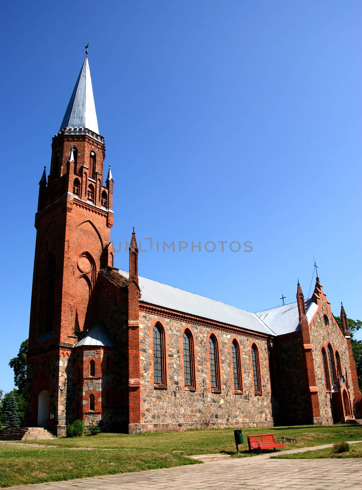 Estonia. Viljandi. Beautiful operating church