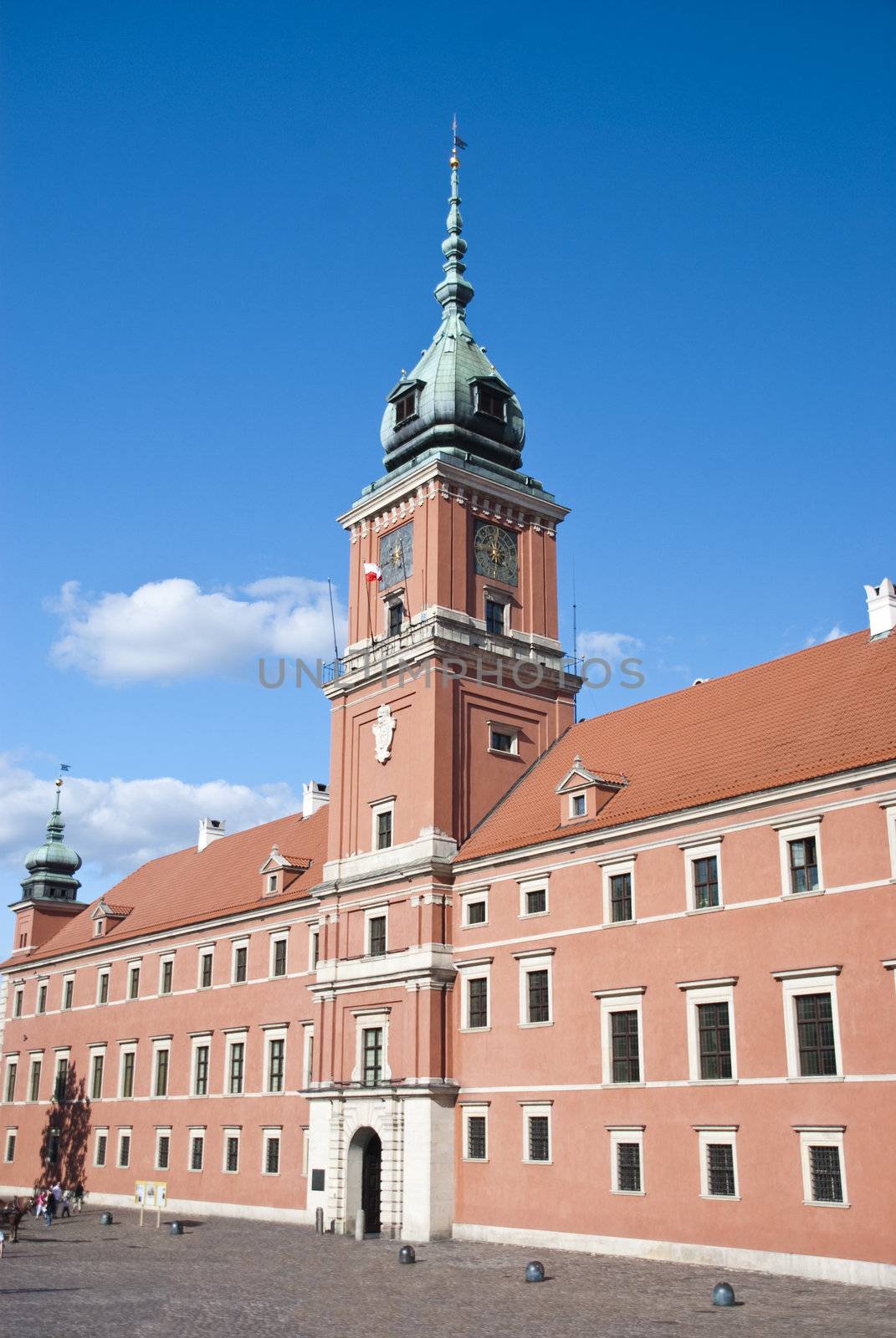 The clocktower of the Royal Palac  by wojciechkozlowski