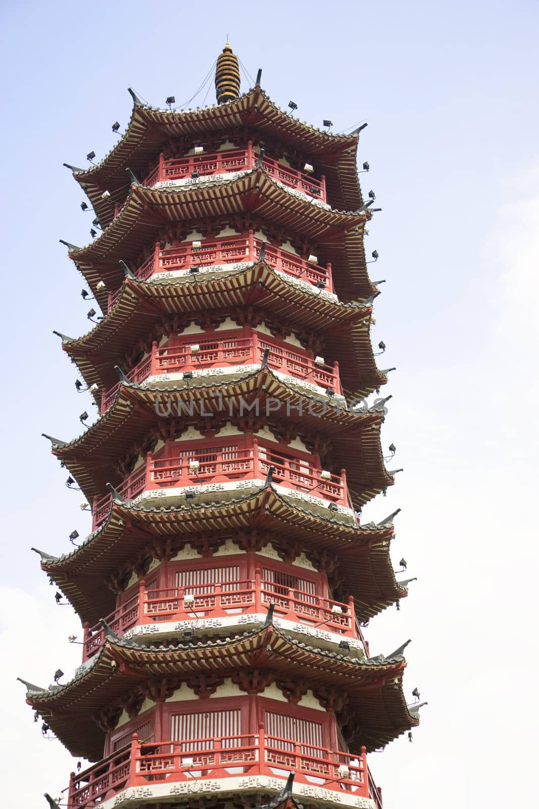 Mulong Lake Pagoda, Guilin, China by shariffc