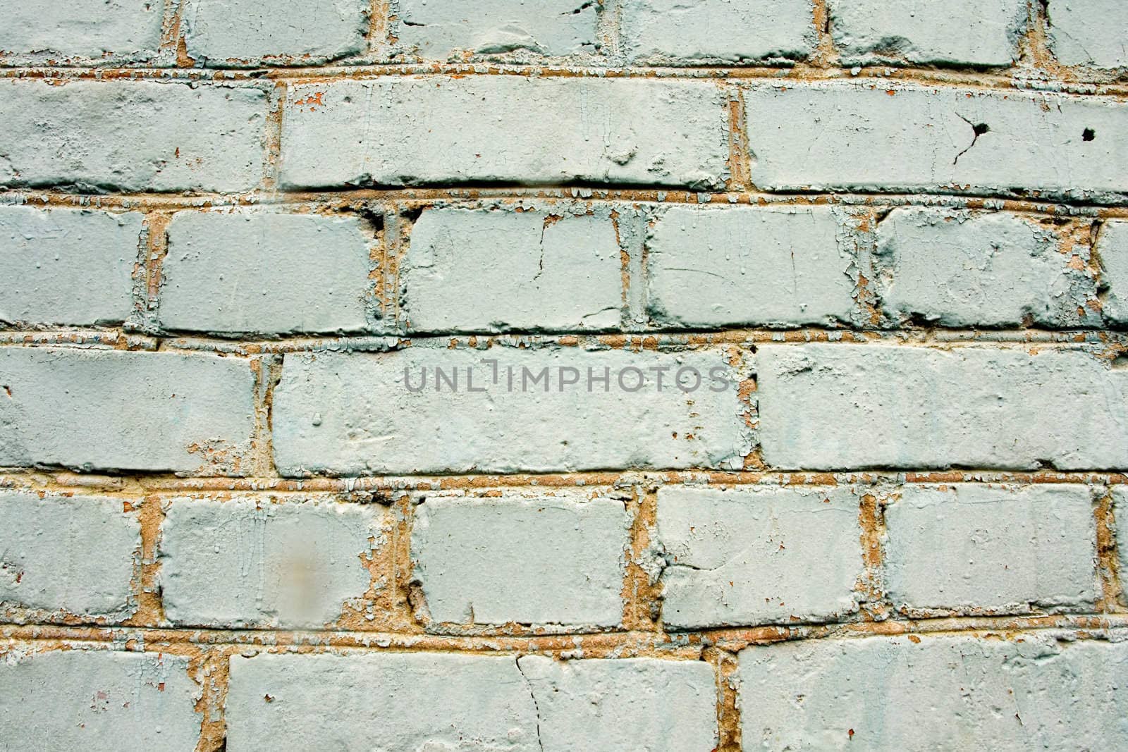 old brick wall of the blue colour