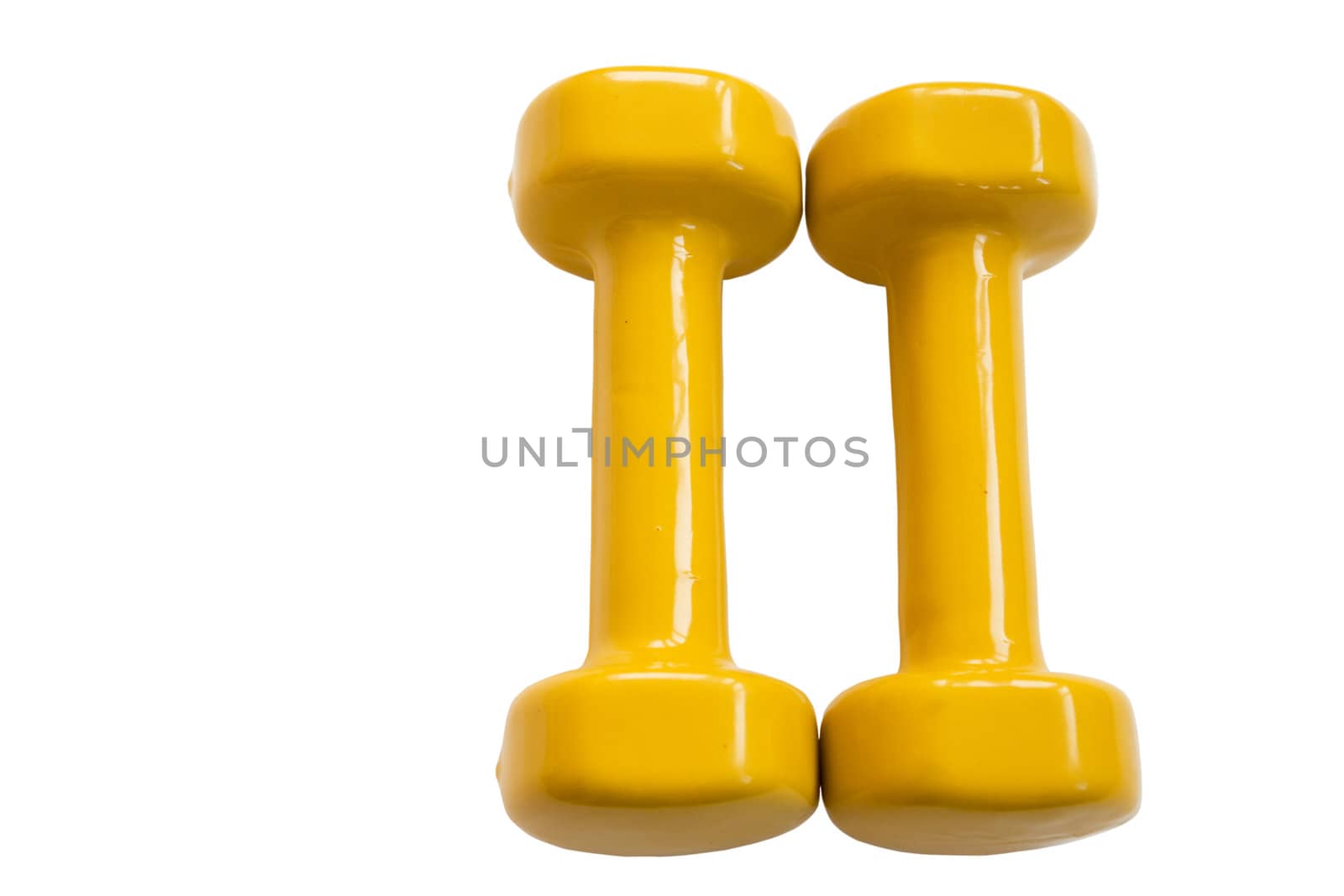 dumbbells, simulator for occupation by sport(clipping path included)