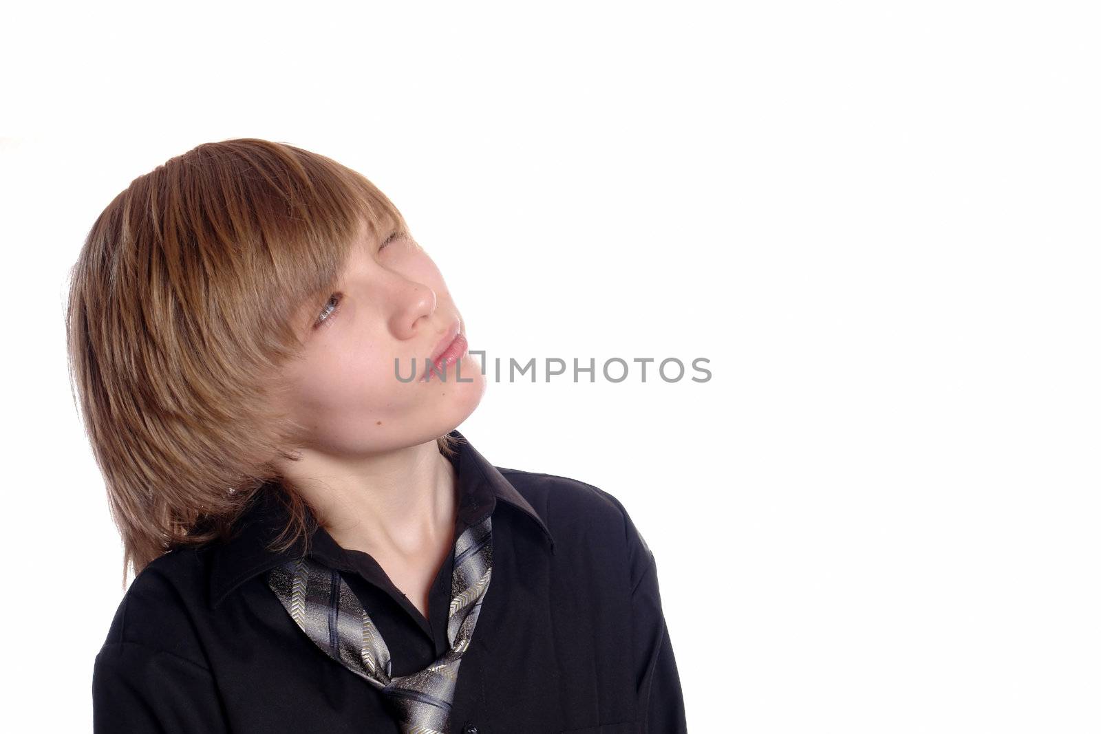 photography of the teenager isolated on white background                                 