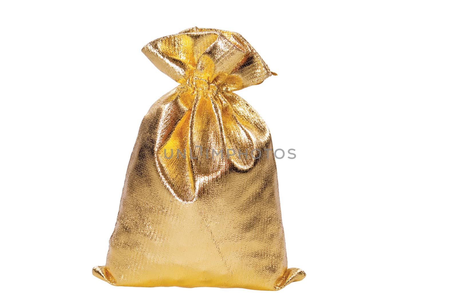 Gift bag isolated on the white background.(clipping path included)