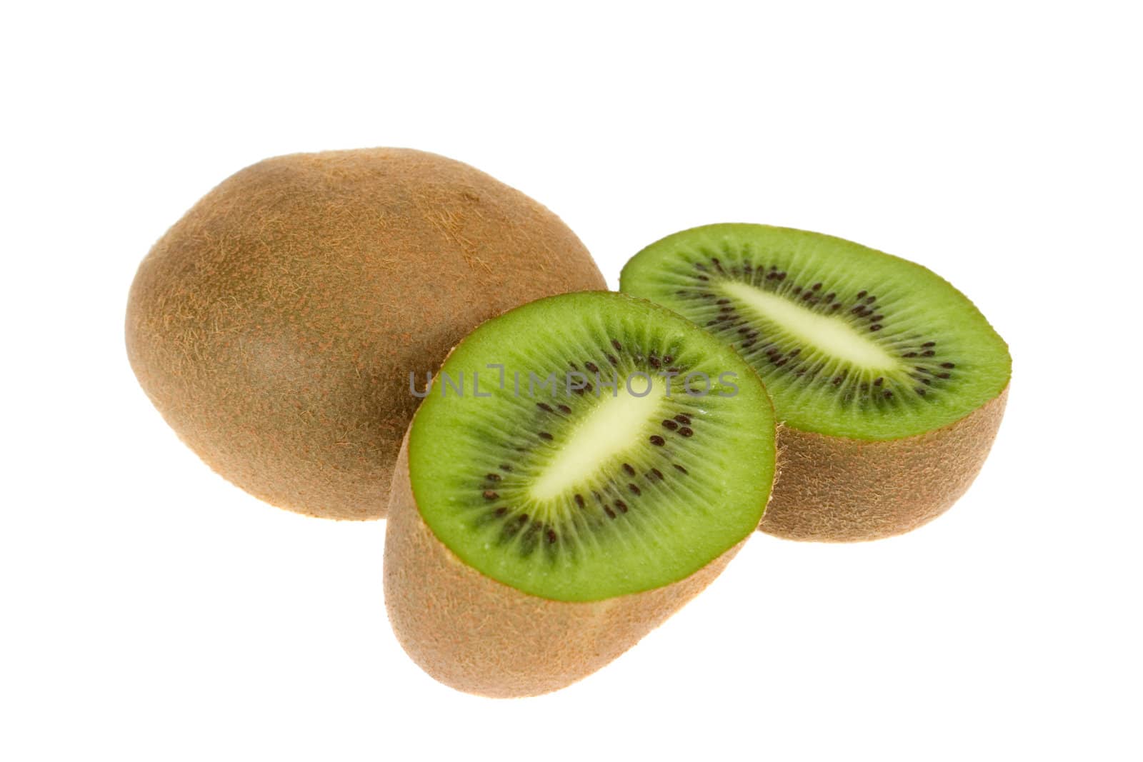 kiwi isolated on white background