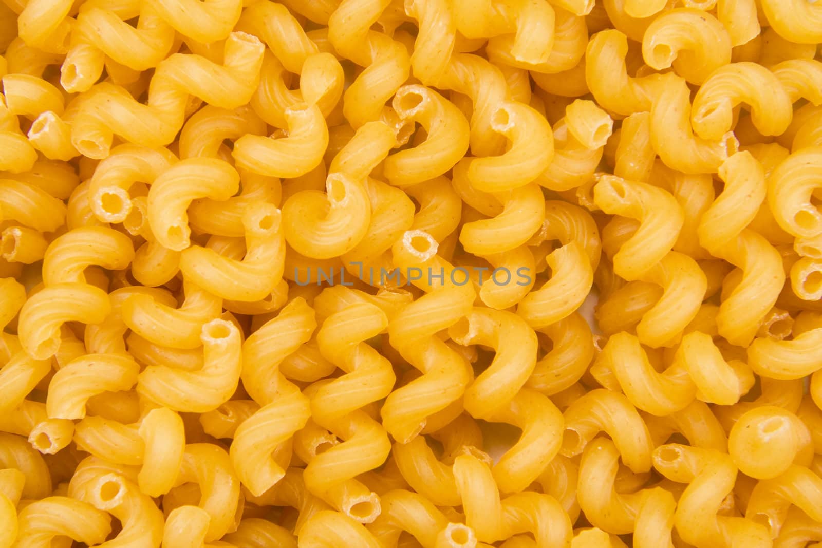 raw macaroni,rest upon plate