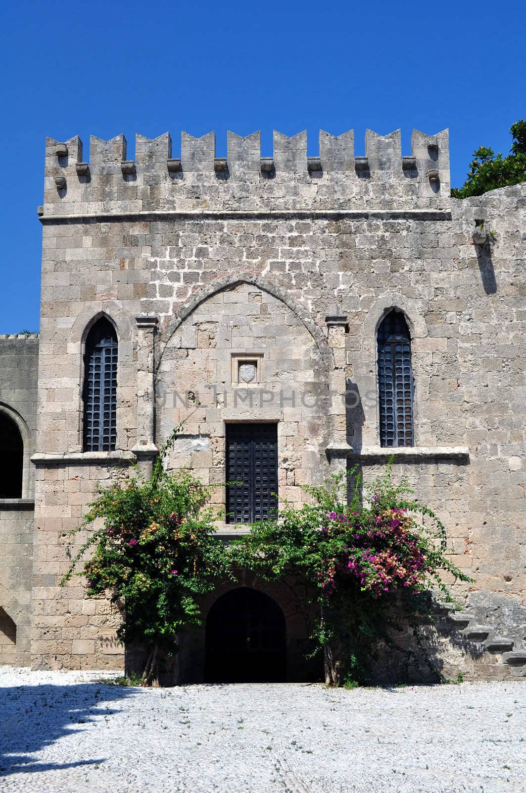 Travel photography: ancient Rhodes fortress, island of Rhodes, Greece