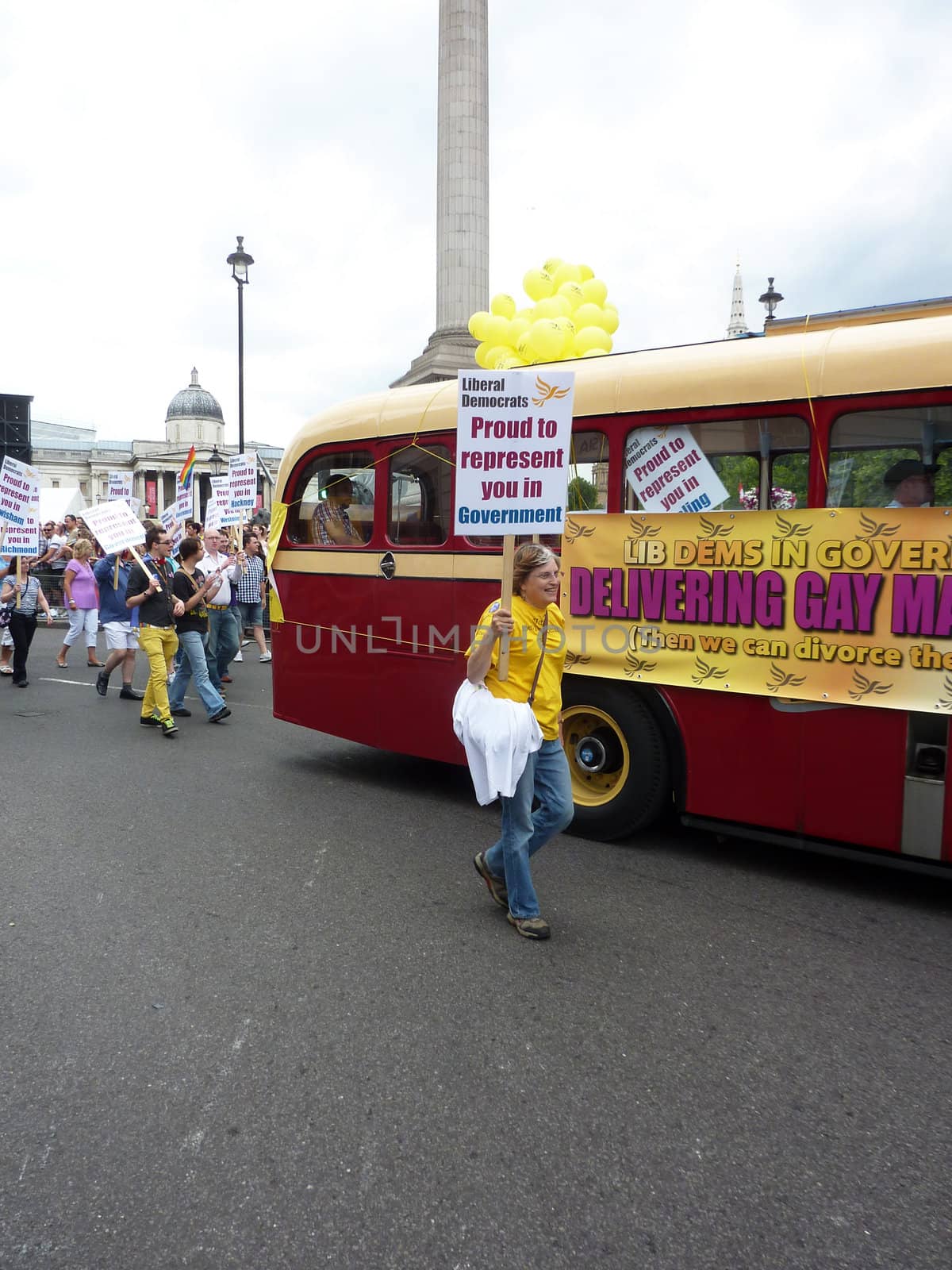 Gay Pride 2011 In Trafalgar Square London 2 July 2011  by harveysart