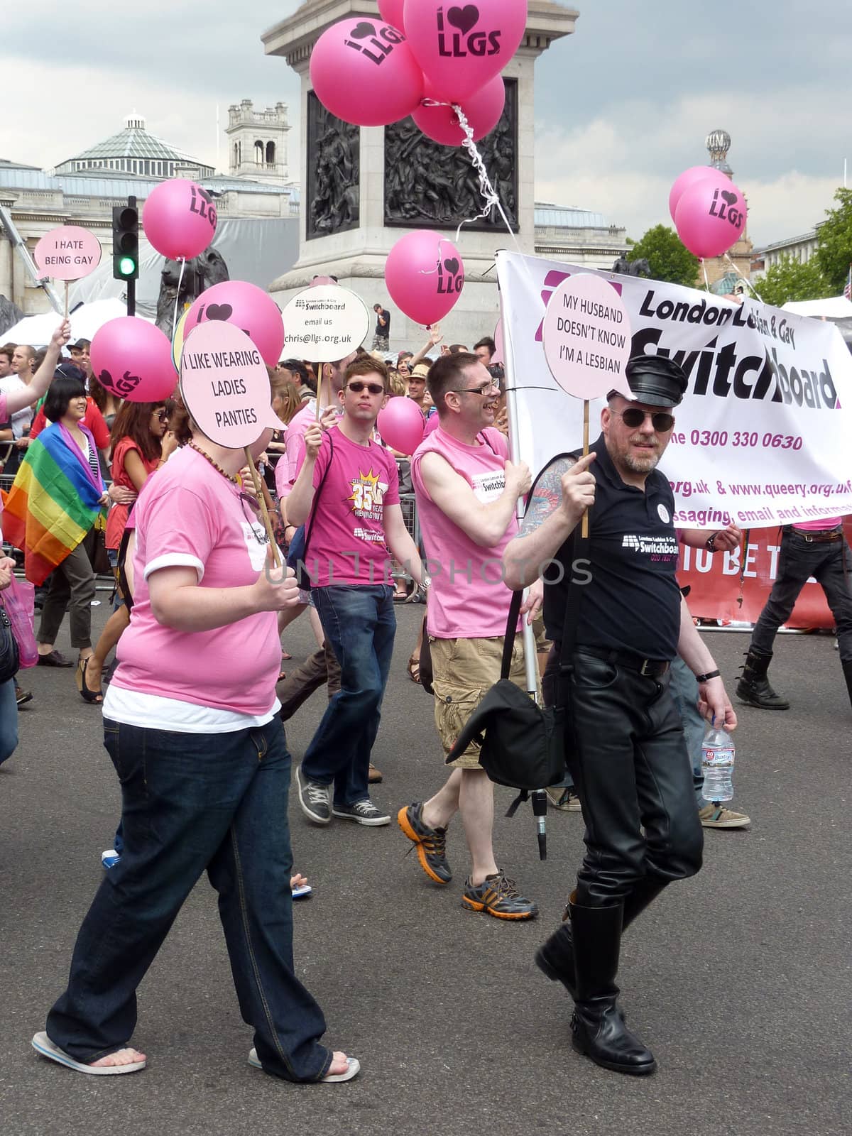 Gay Pride 2011 In Trafalgar Square London 2 July 2011  by harveysart