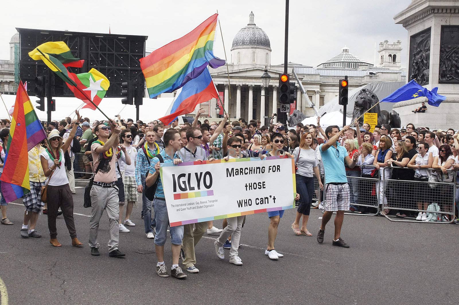 Gay Pride 2011 In Trafalgar Square London 2 July 2011  by harveysart