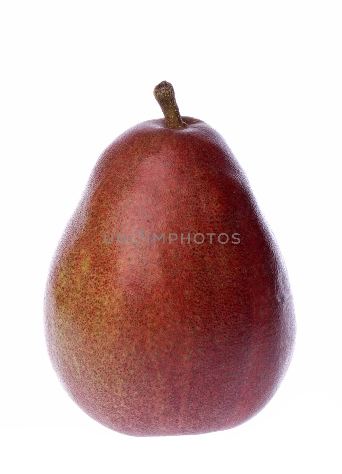 Isolated image of a fresh red apple.