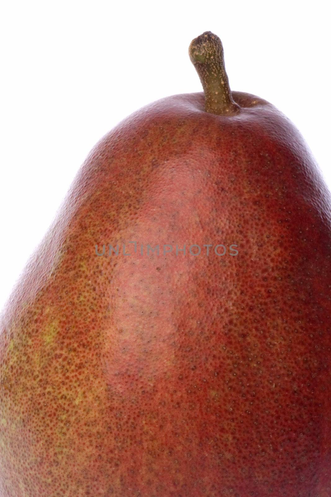 Isolated image of a fresh red apple.