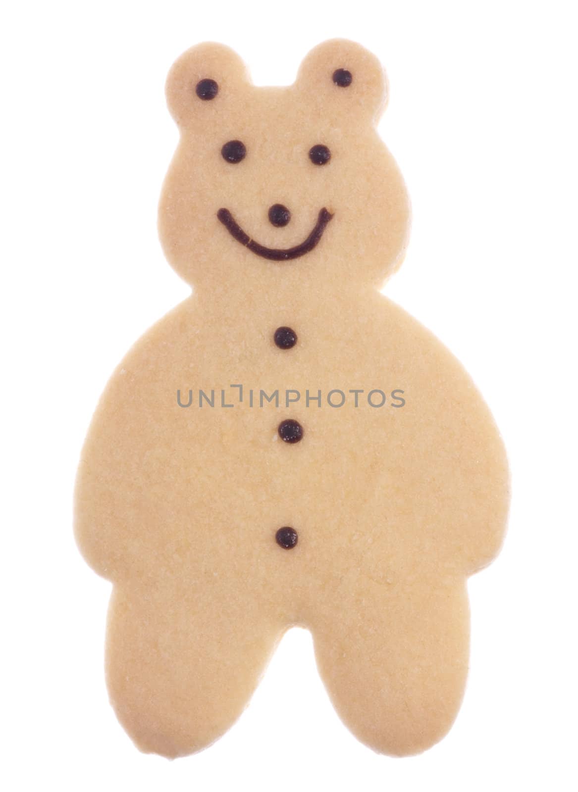 Bear Shaped Biscuit Isolated by shariffc