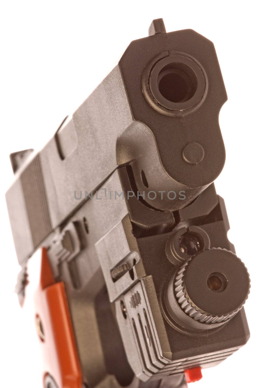 Isolated image of a toy gun