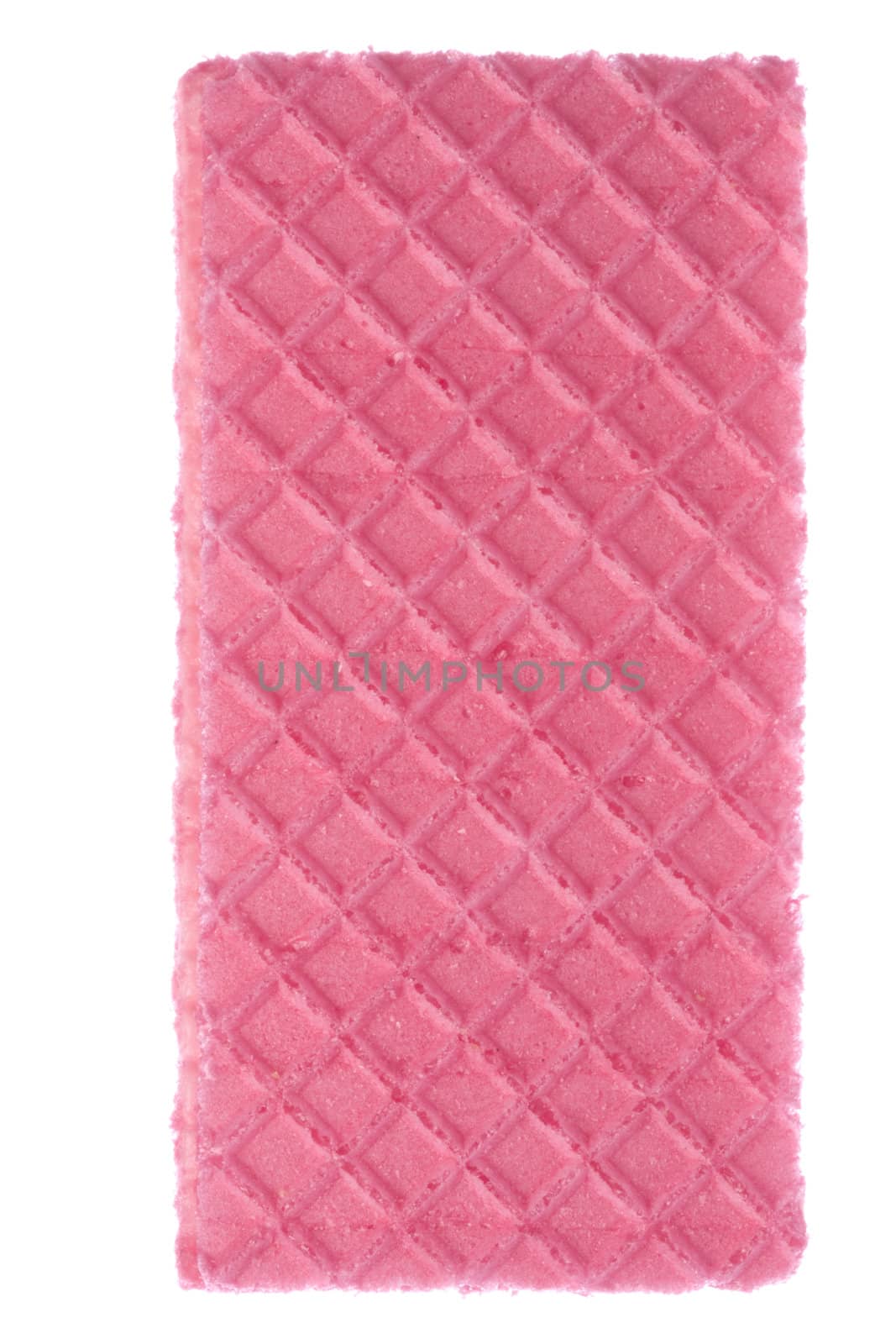 Pink Wafer Macro Isolated by shariffc