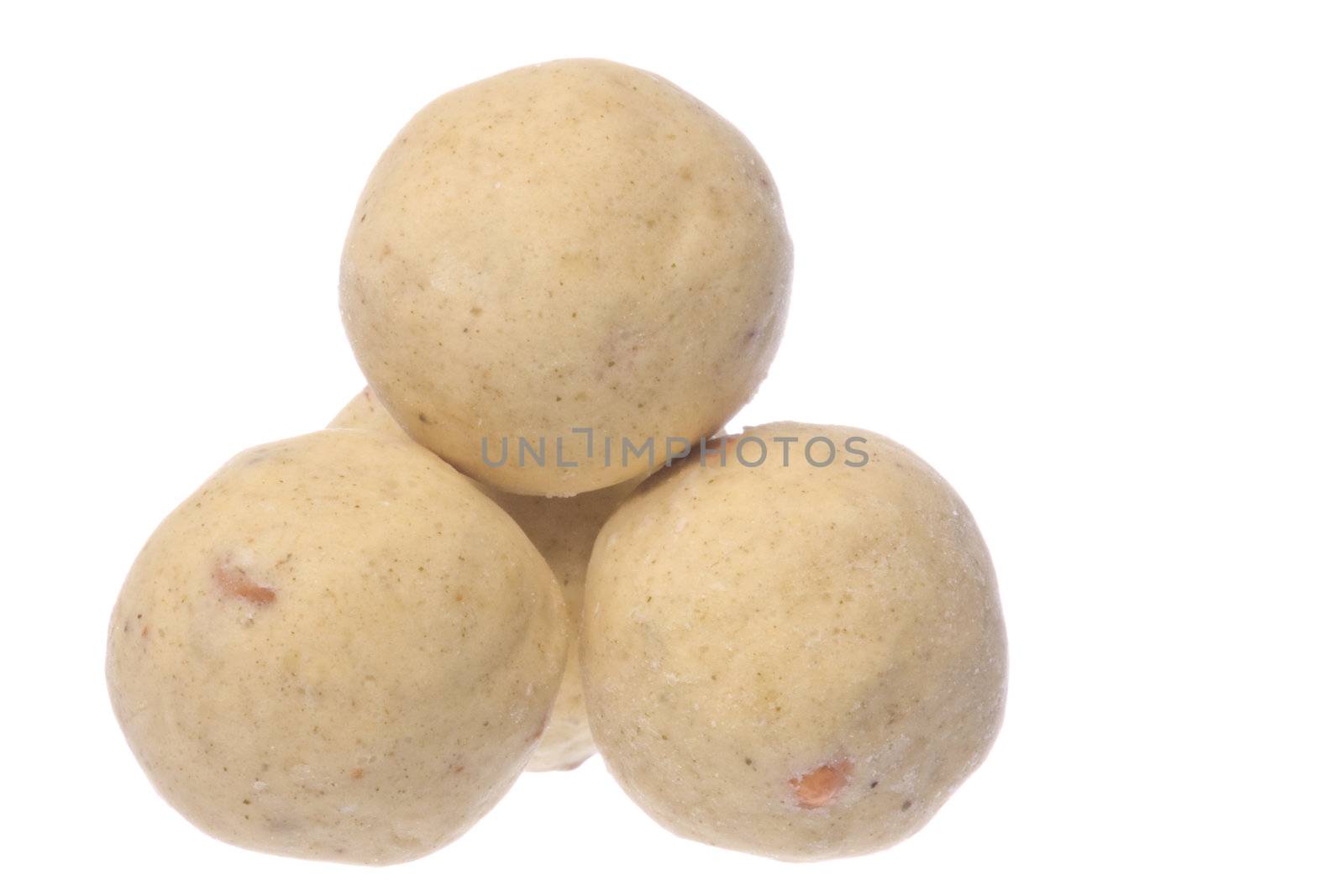 Indian Ghee Balls Isolated by shariffc