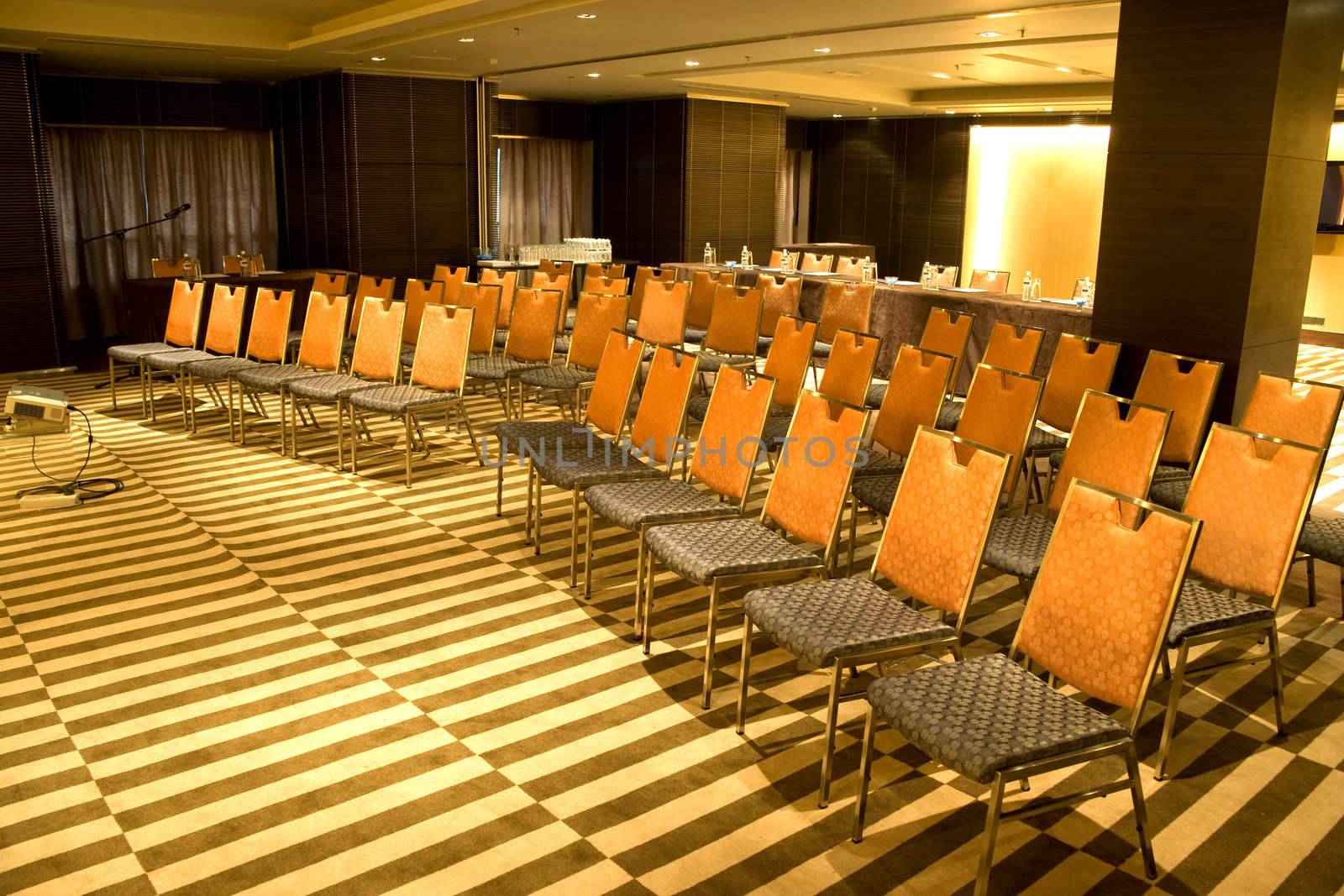 Image of a modern seminar room.
