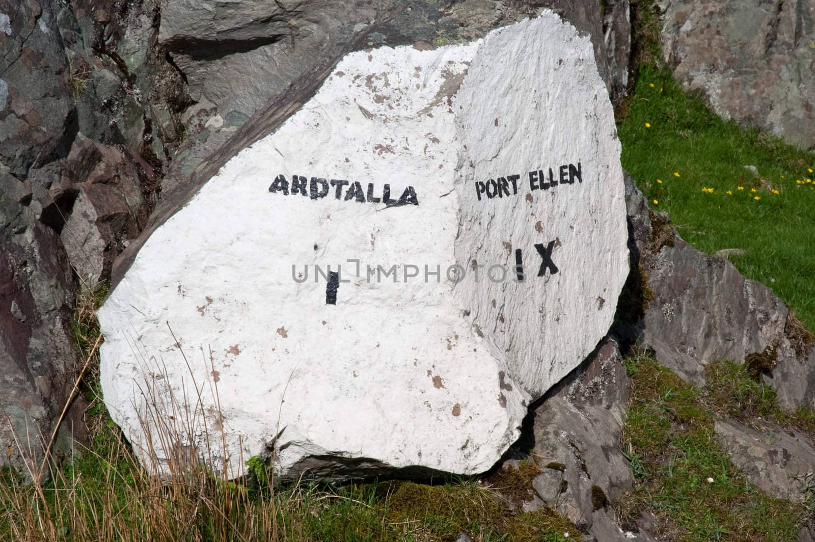 Sign on the isle of Islay